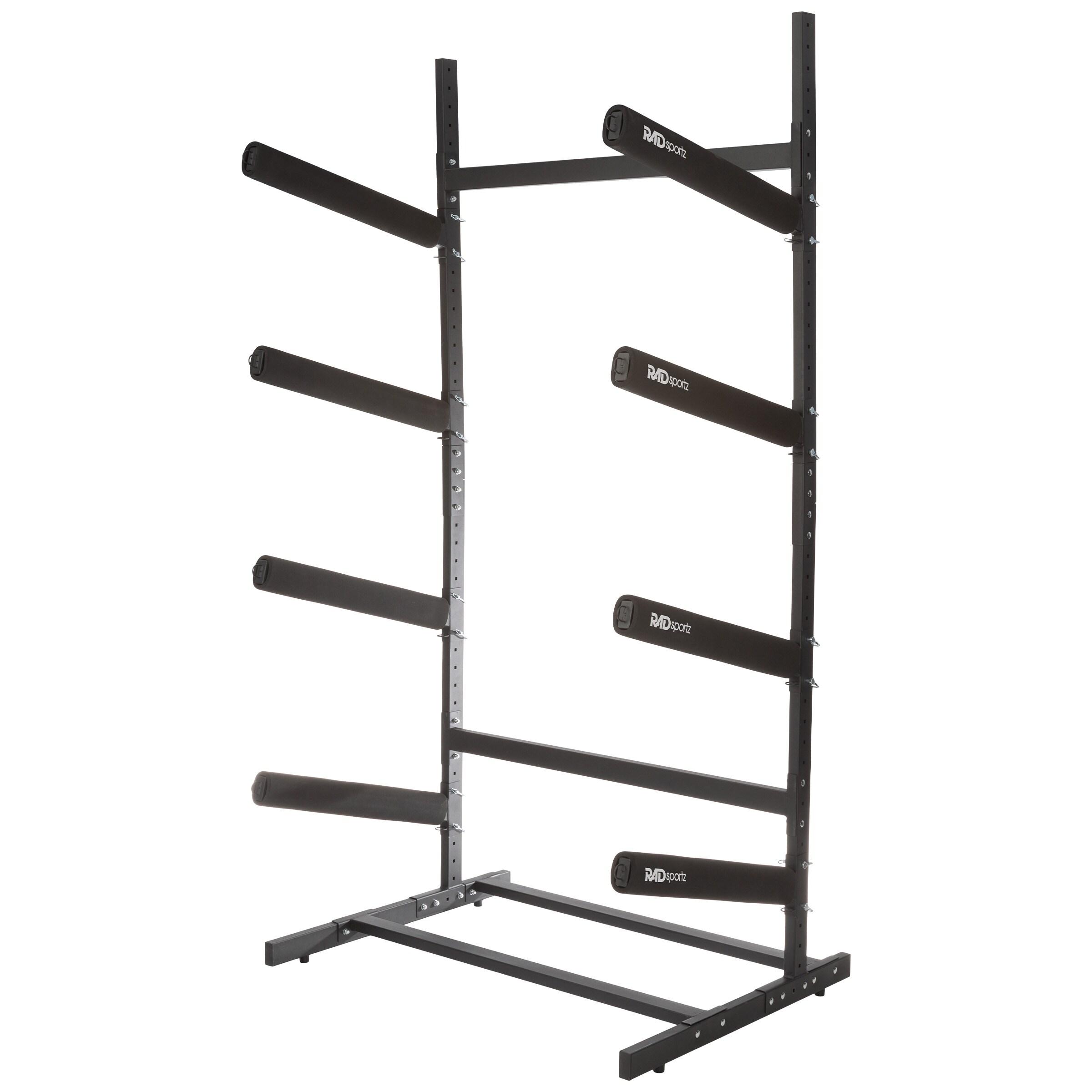 Rad Sportz 4-Level Freestanding Kayak Rack, Black