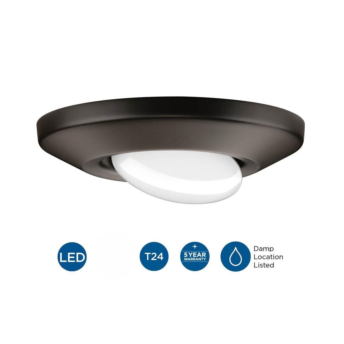 Progress Lighting, Intrinsic Collection, 1-Light, Surface Mount, Antique Bronze, Modern LED Downlight