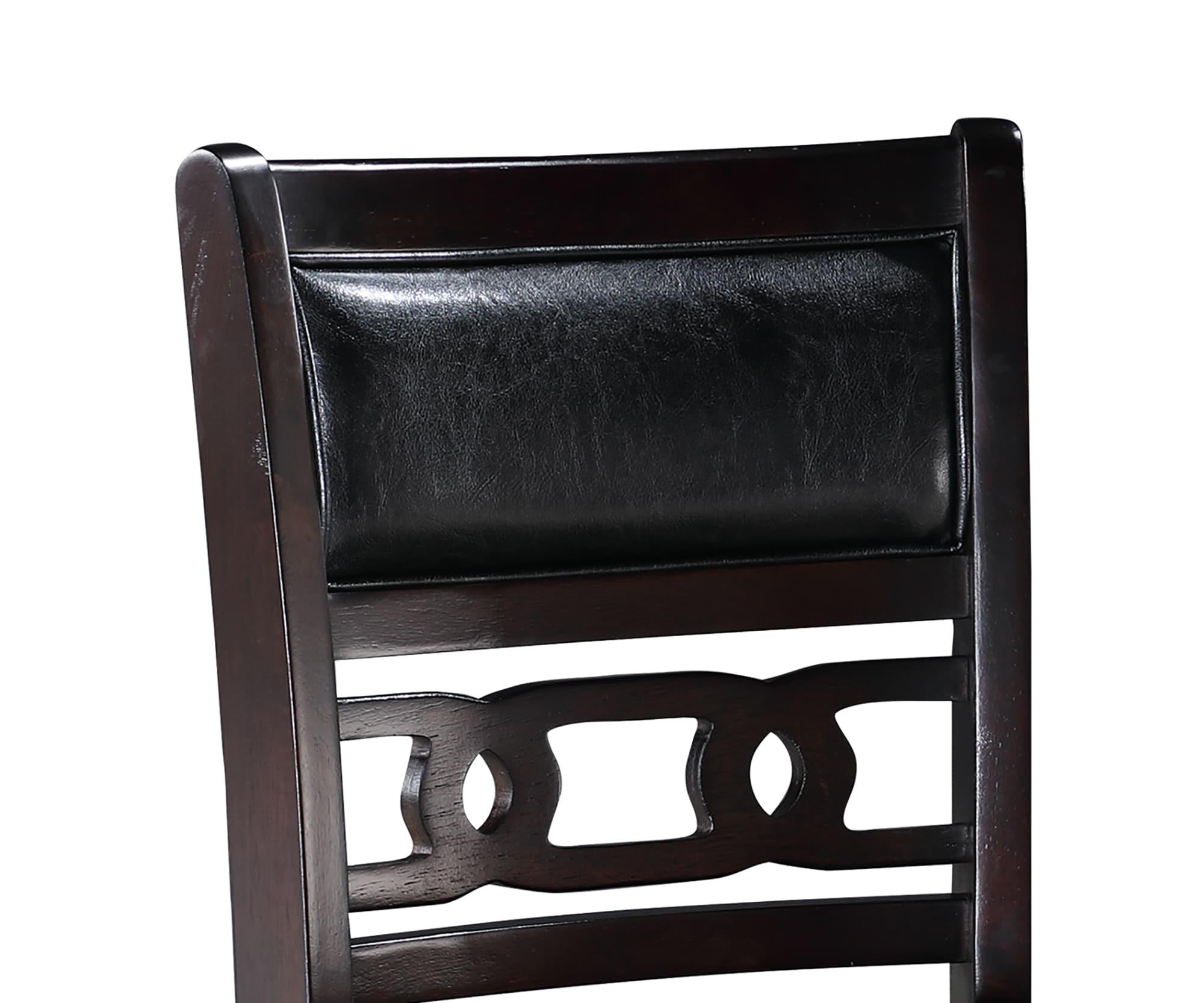 New Classic Furniture,Furniture Gia Solid Wood Counter Chairs In Ebony Black (Set Of 2)