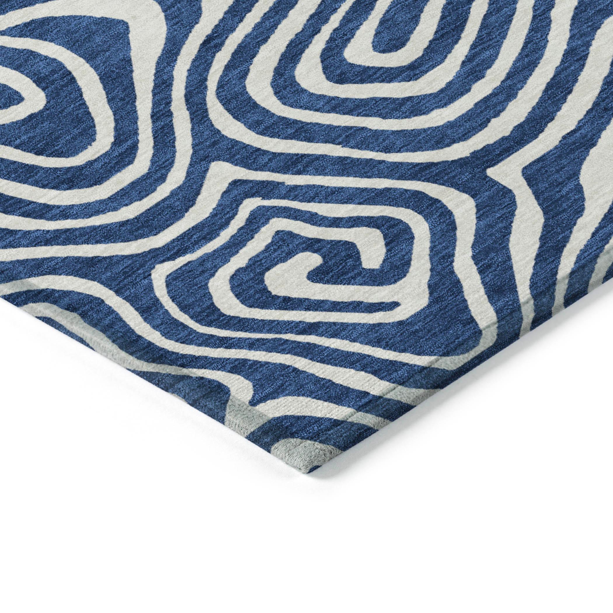 Machine Washable Indoor/Outdoor Chayden ACN1020 Gold 1'8" x 2'6" Rug