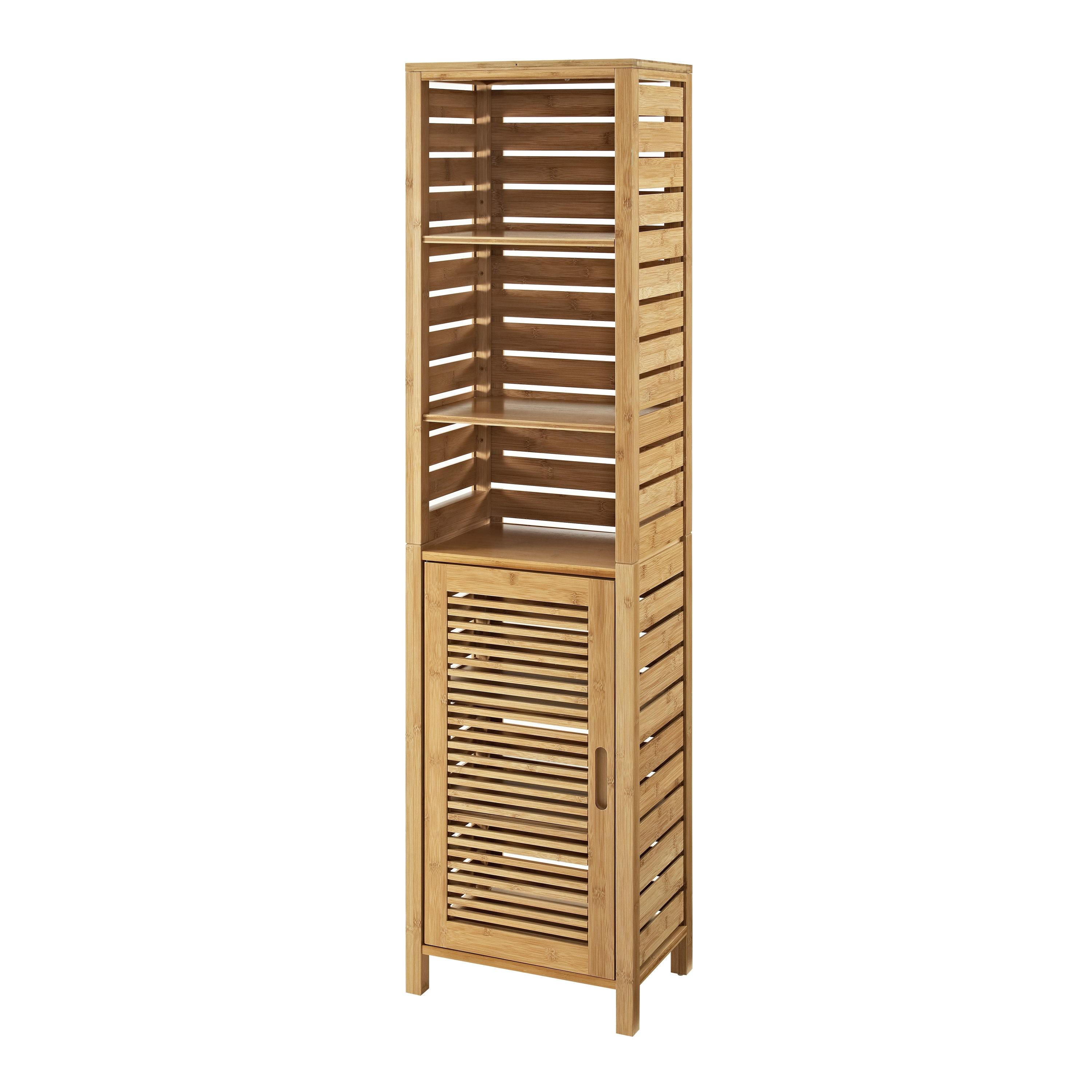 Bracken Tall Cabinet Natural - Linon