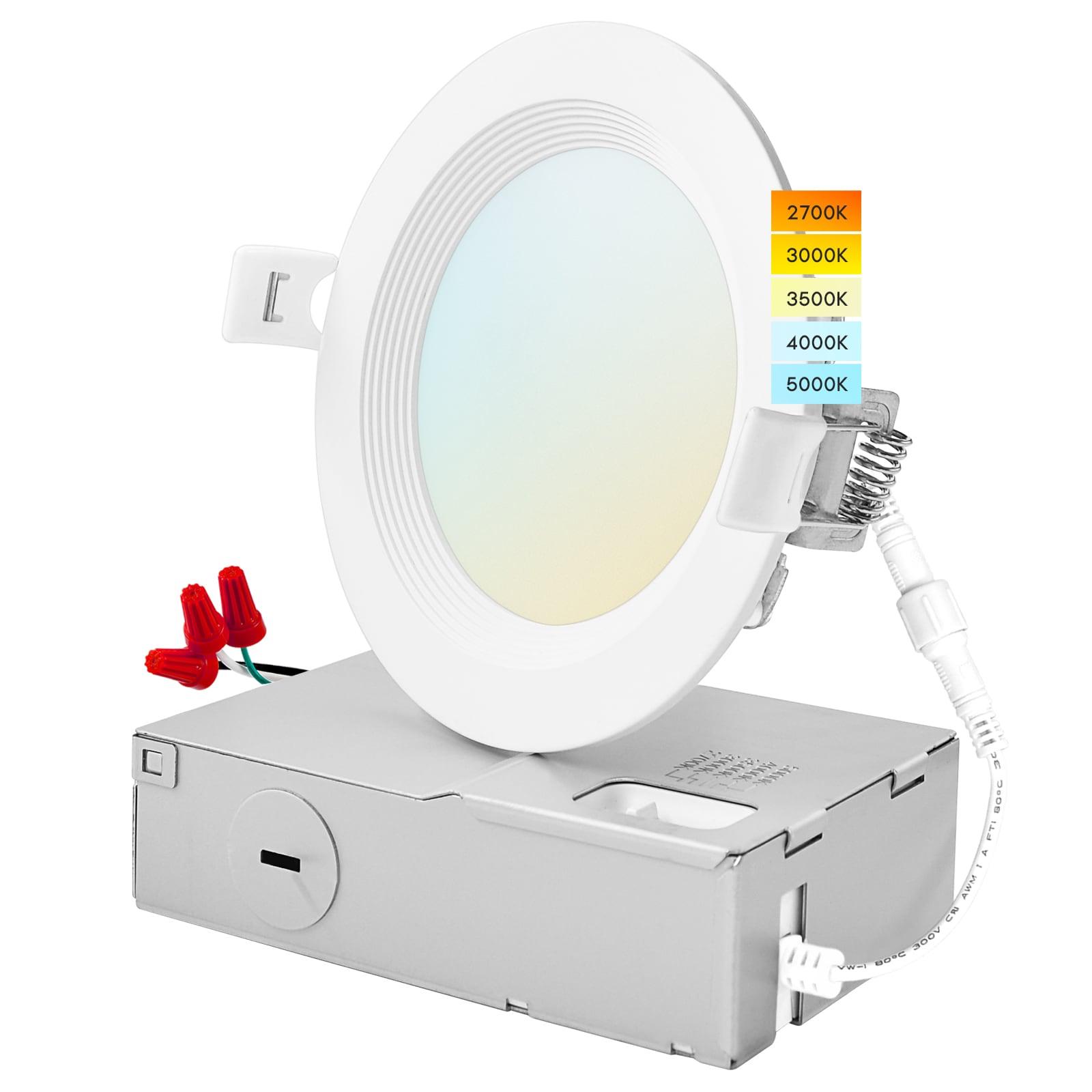 3'' Selectable Color Temperature Dimmable Air-Tight IC Rated LED Canless Recessed Lighting Kit