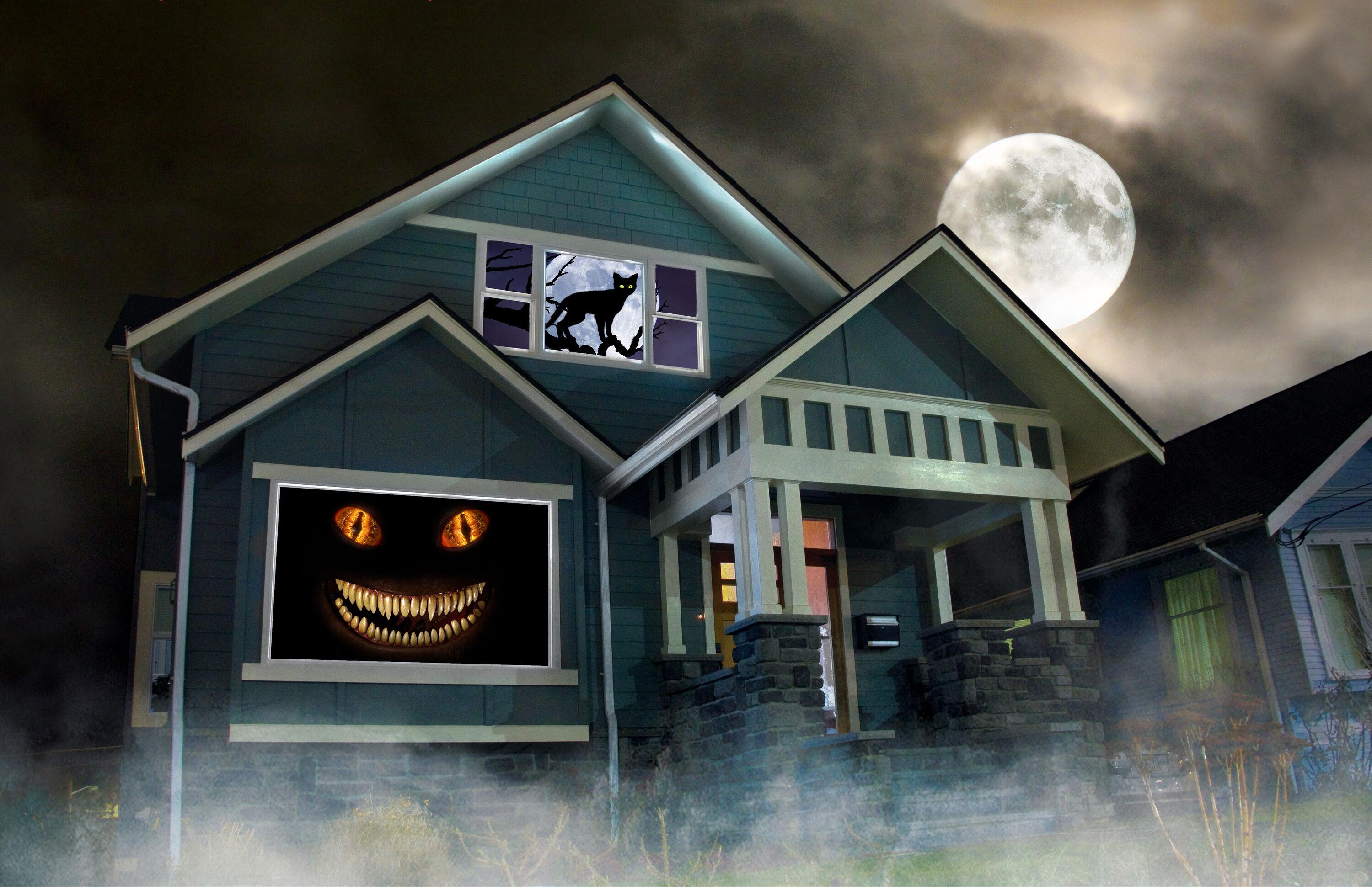 Holiscapes Holiday Digital Decoration Kit - Includes 16 AtmosFX® Video Effects, HD projector, Projection Screen