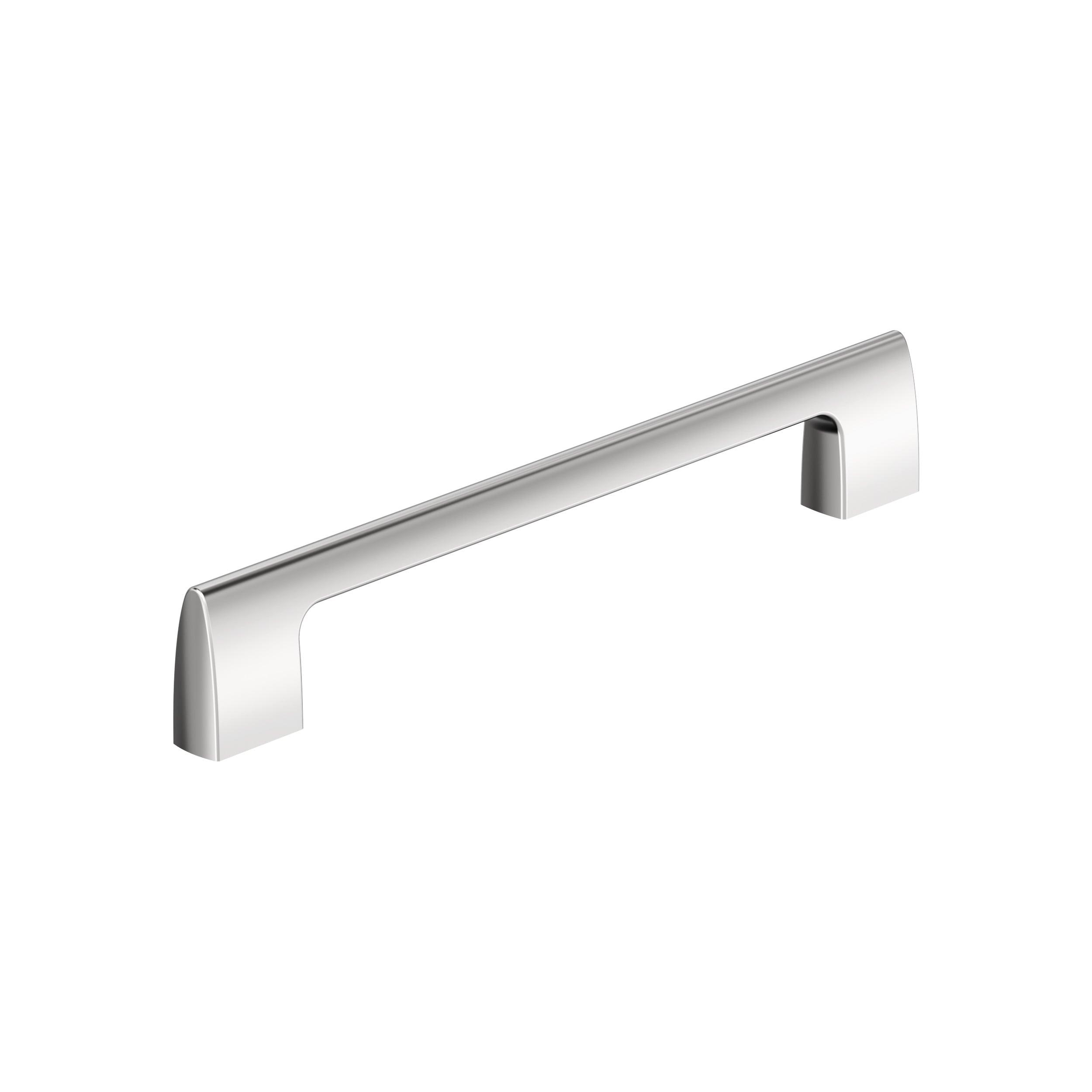 Amerock Riva 7-9/16 inch (192mm) Center-to-Center Polished Chrome Cabinet Pull