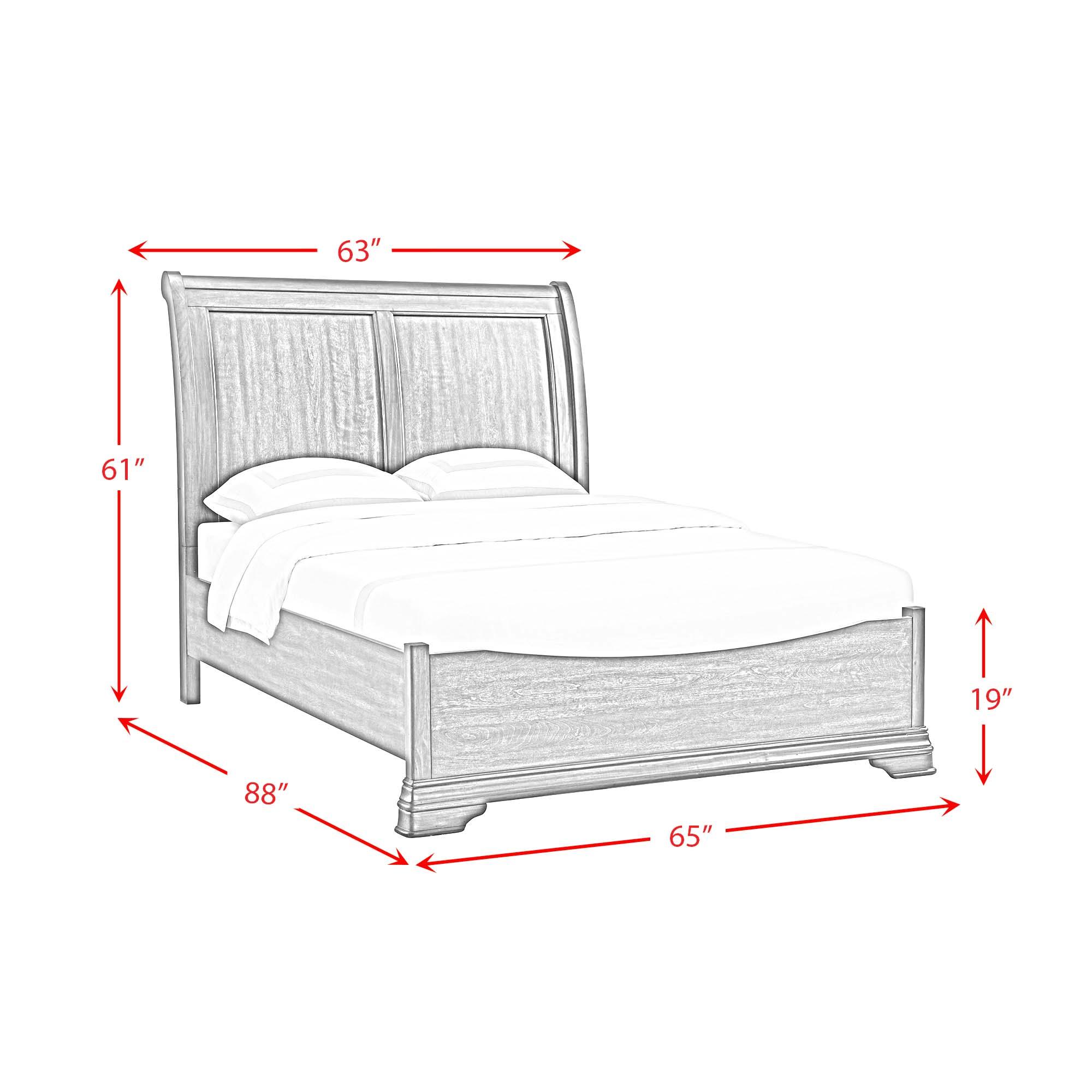Picket House Furnishings Stark 5PC Bedroom Set In Cherry