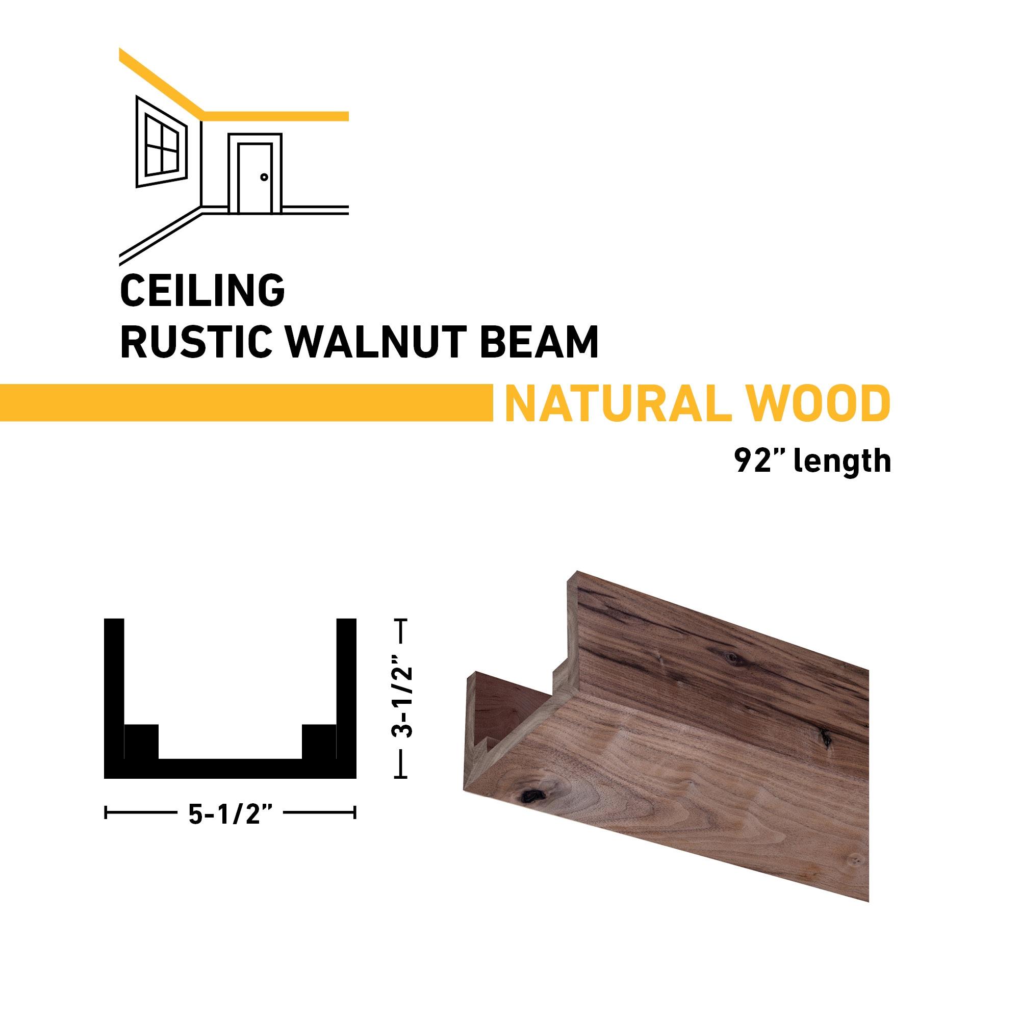 Rustic Box Beam Walnut