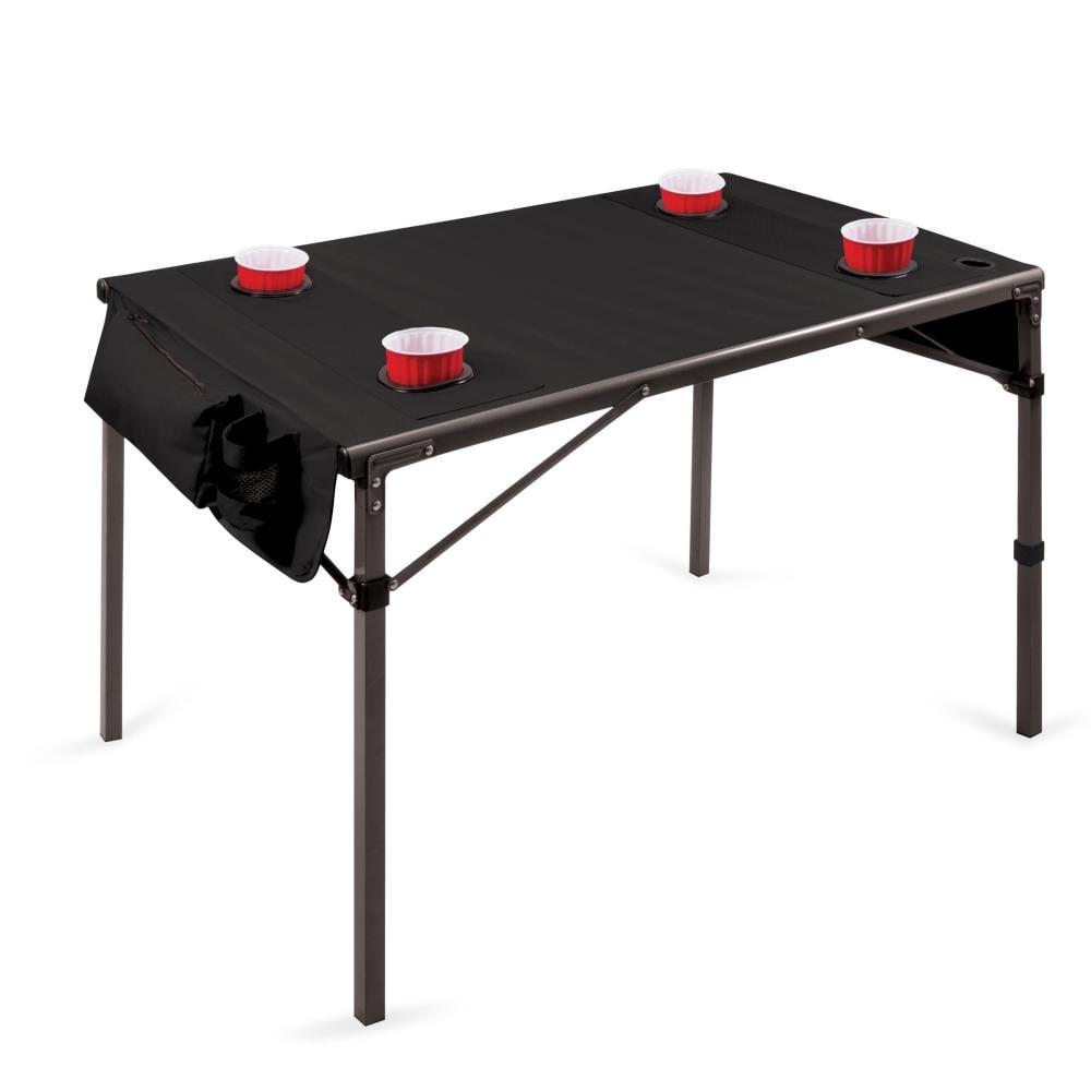 Picnic Time Canvas Travel Table - Black