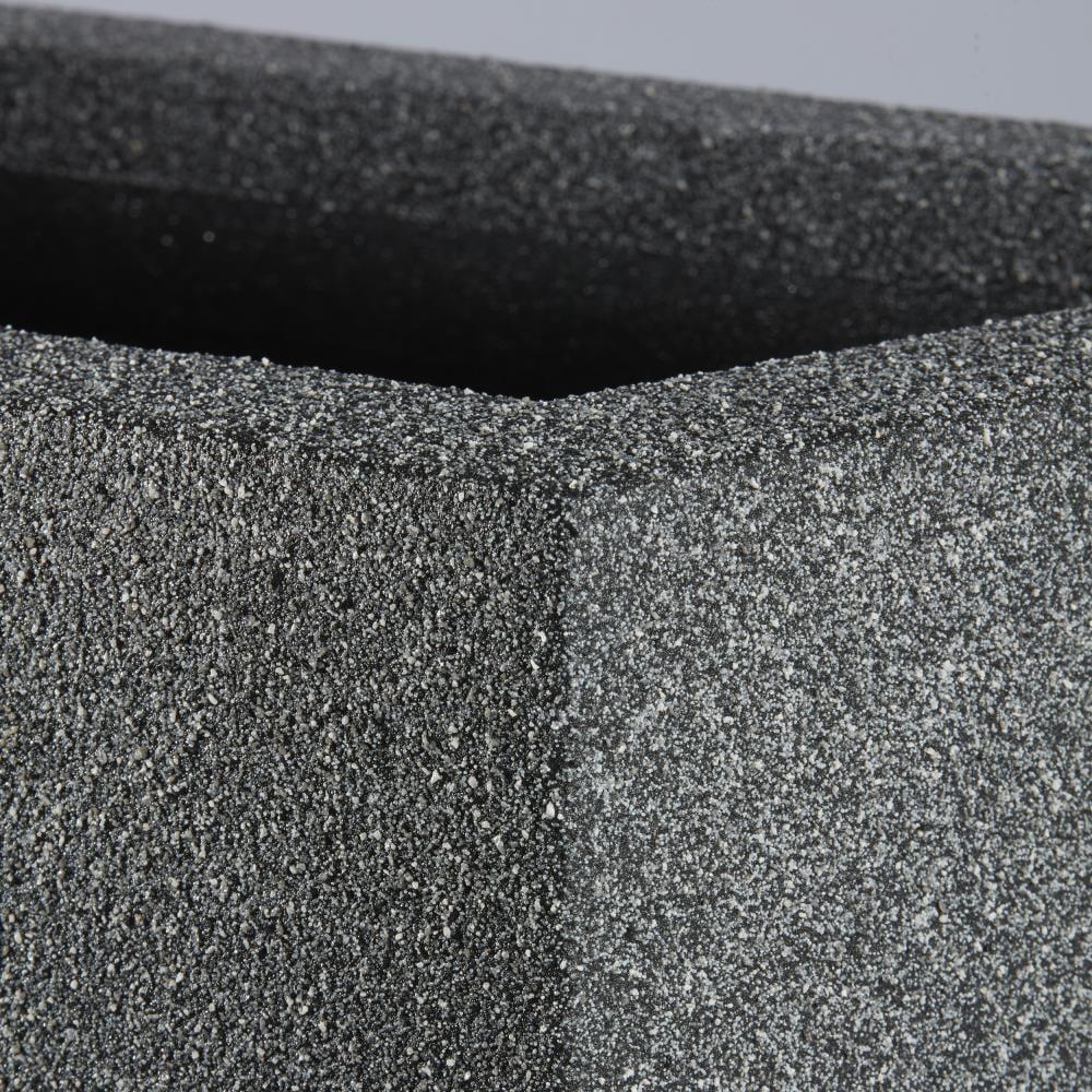 Gray Granite Extra Large Rectangular Polymer Planter