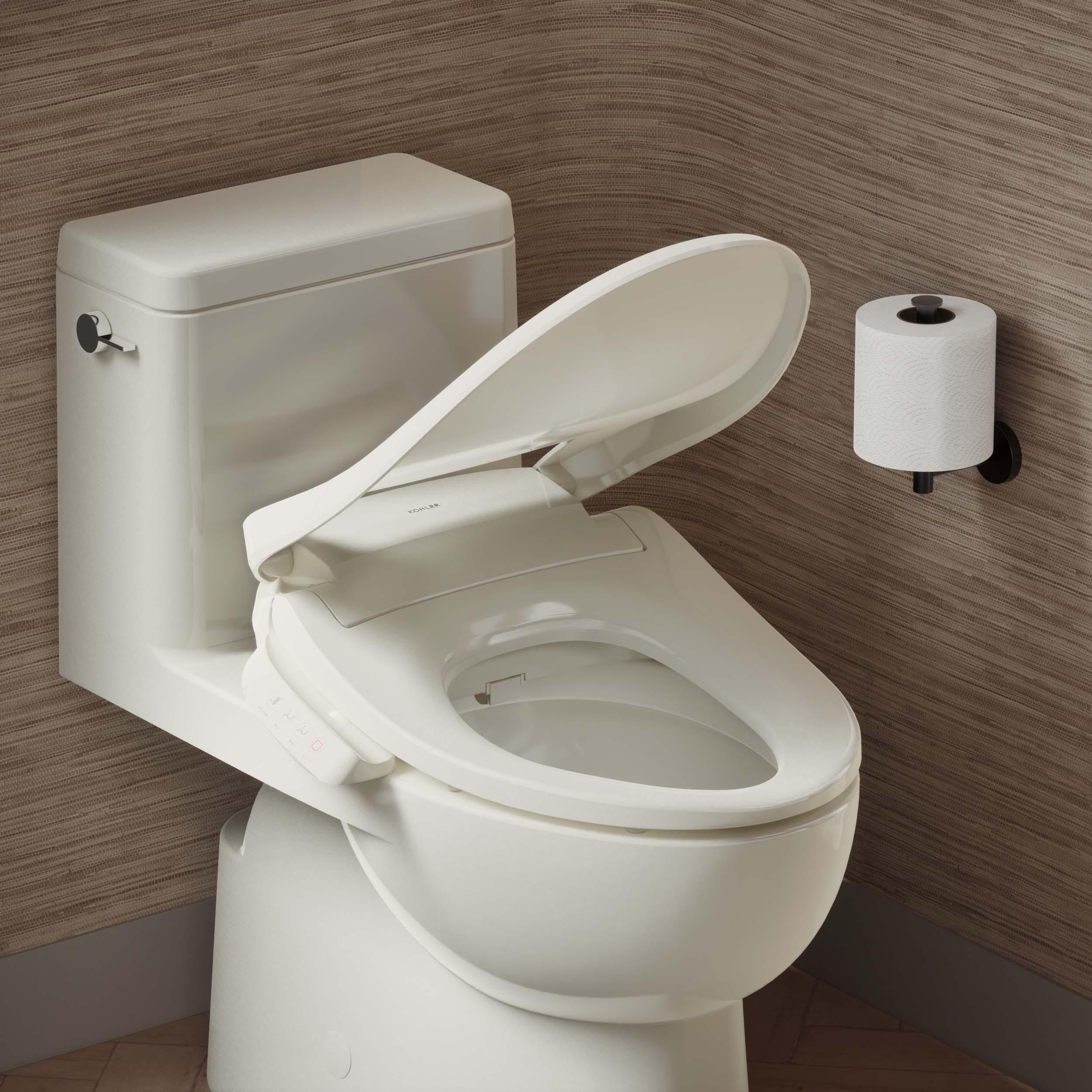 PureWash E545 Elongated Heated Bidet Toilet Seat, Electric Bidets for Existing Toilets