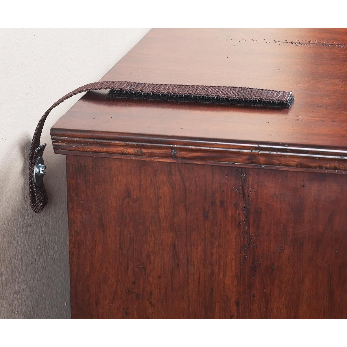 Oak 15-inch Self-Adhesive Furniture Safety Straps