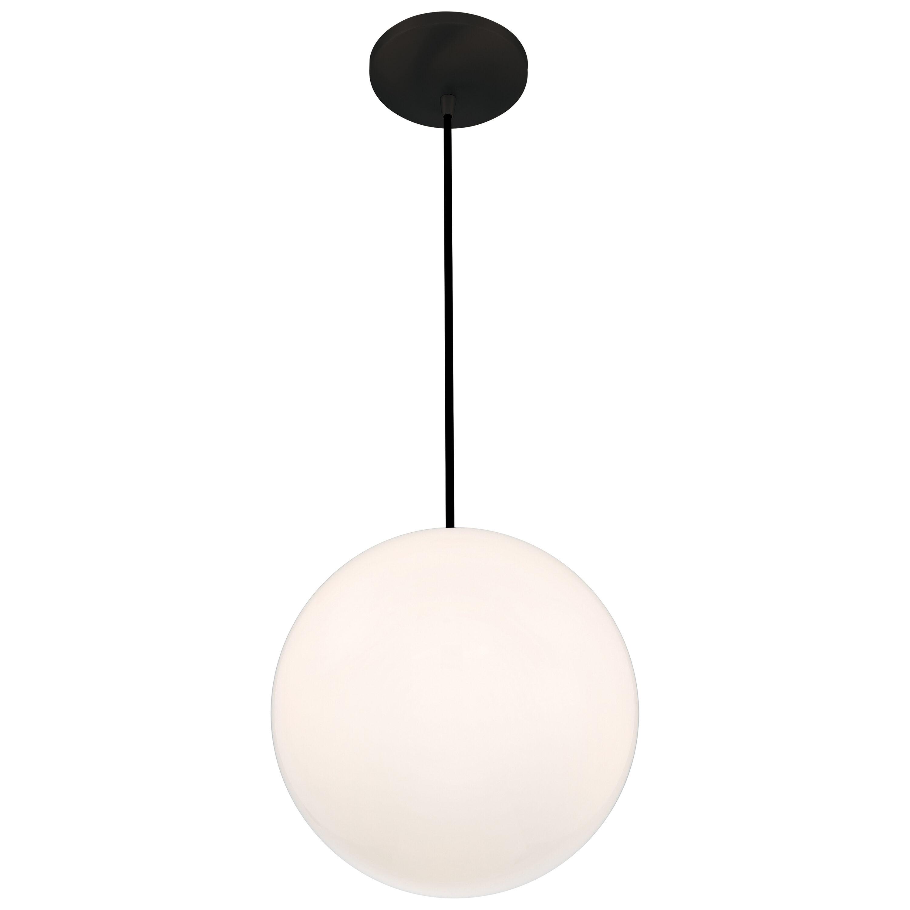Access Lighting PEARL 1 - Light Pendant in  Matte Black
