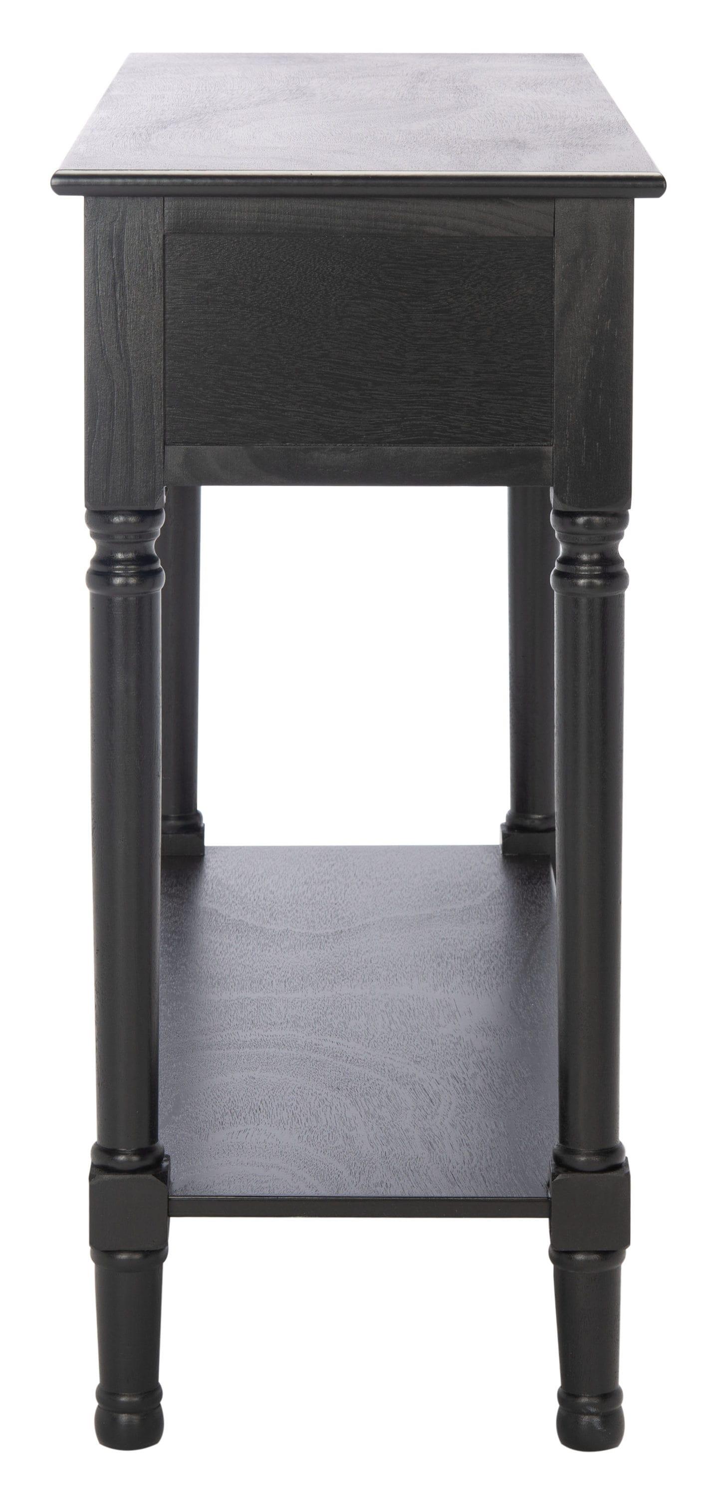 Landers 2 Drawers Console Table - Black - Safavieh