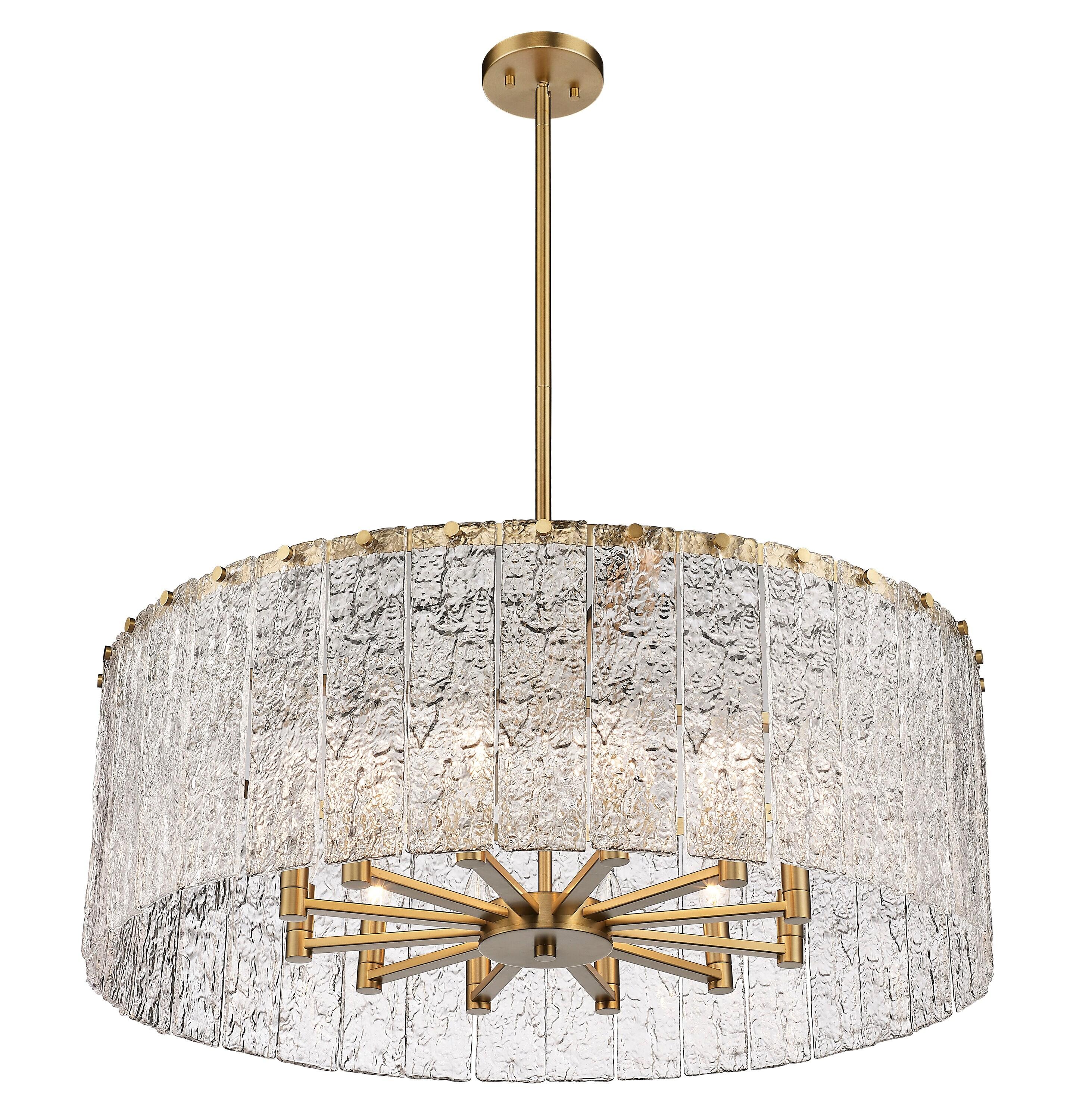 Z-Lite Glacier 12 - Light Chandelier in  Modern Gold