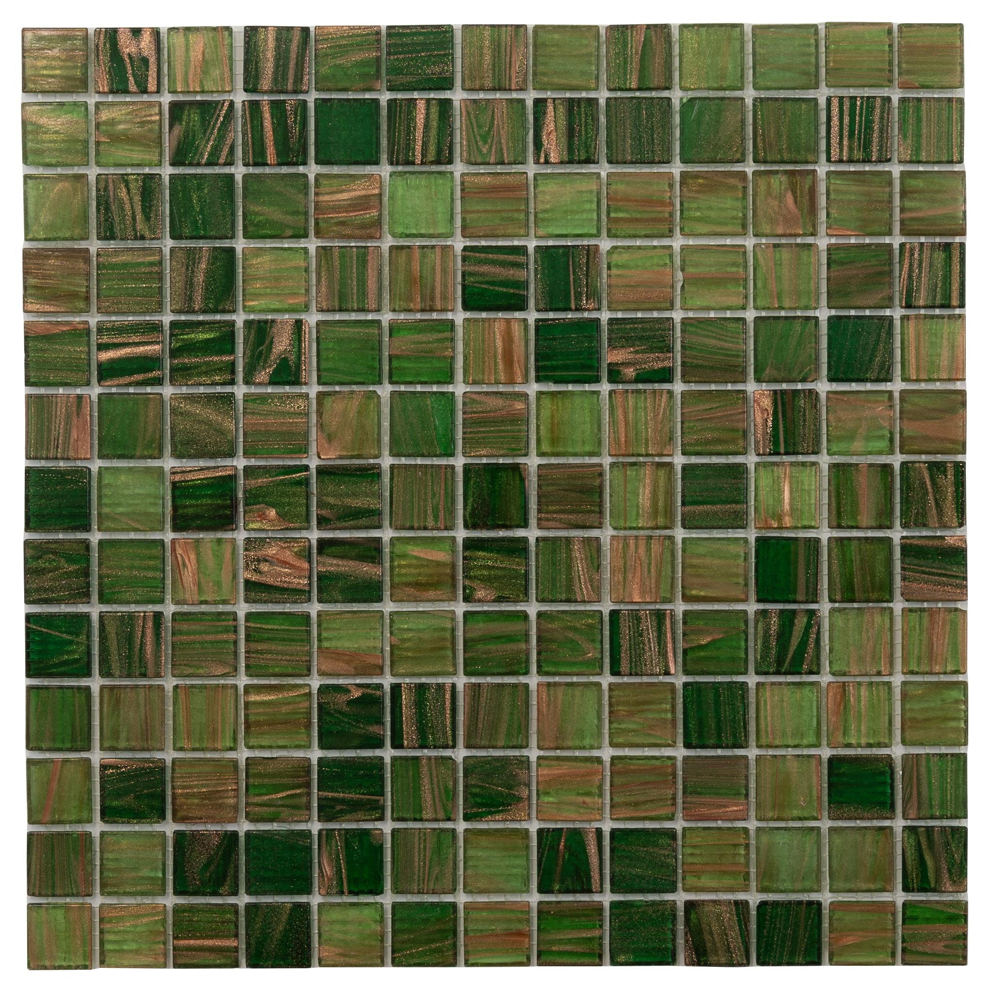 Mingles 0.8" x 0.8" Glass Grid Mosaic Wall & Floor Tile