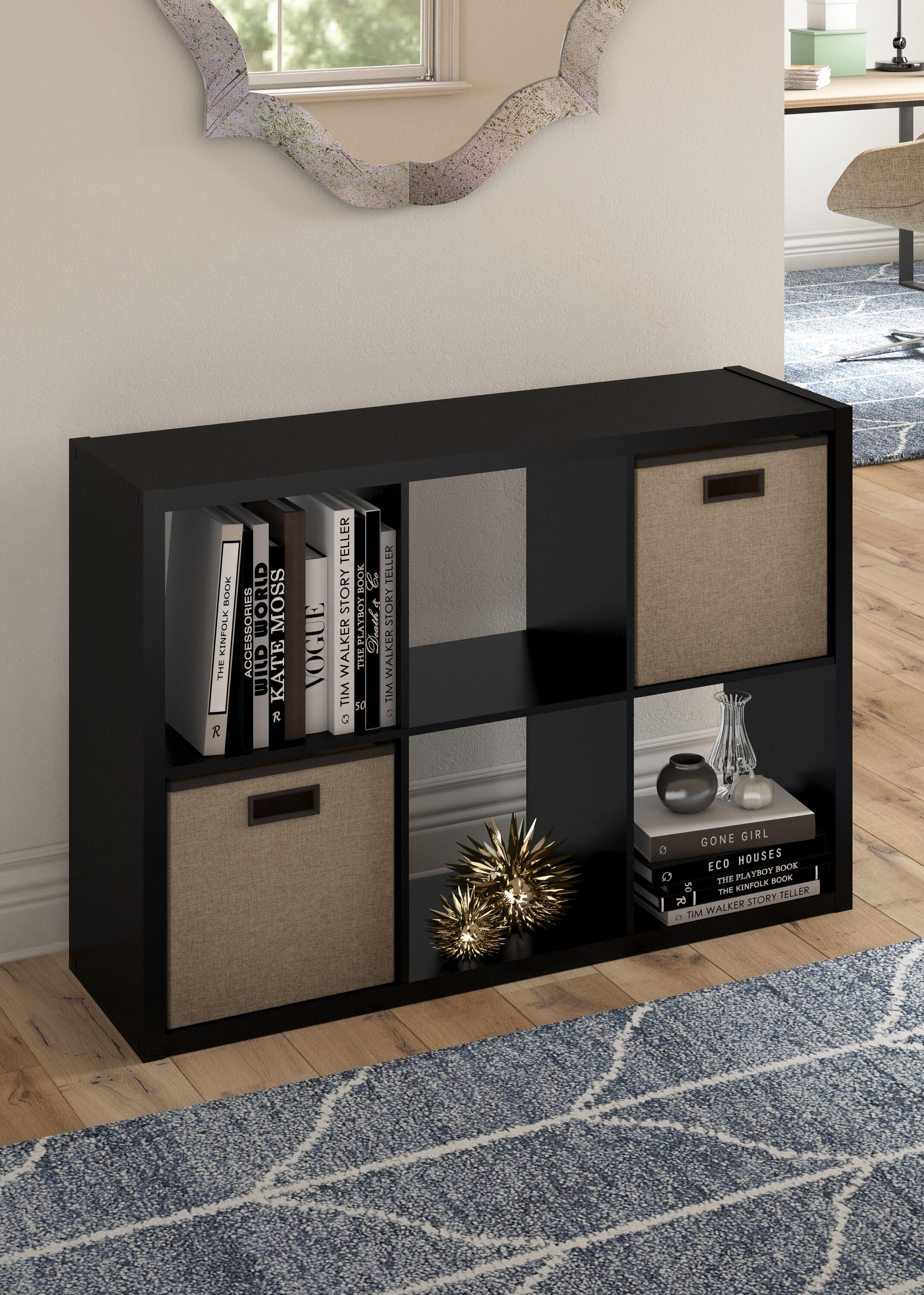 30'' H x 43.82'' W Decorative Cube Bookcase