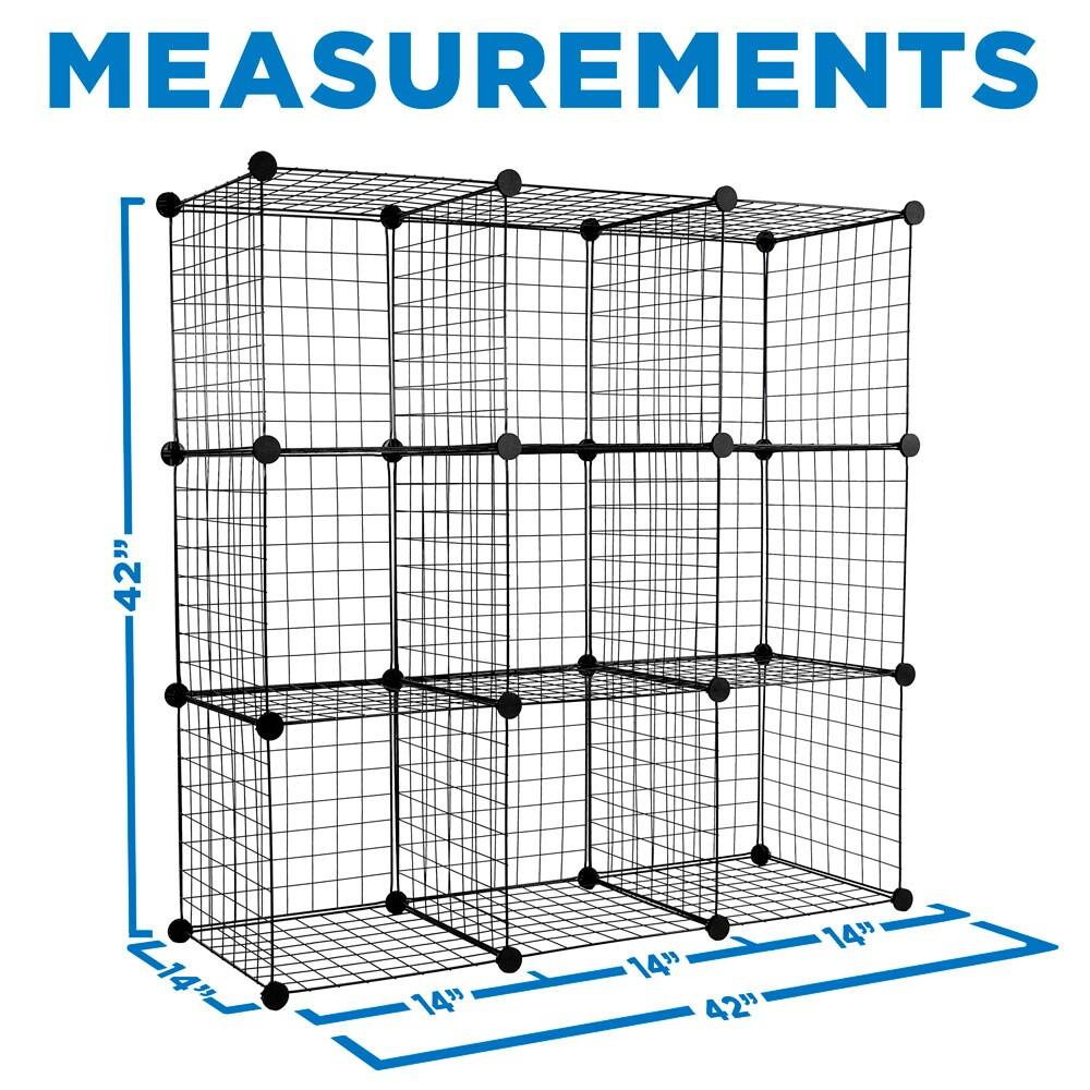 Work-It! Wire Cube Storage Organizer | Set of 9