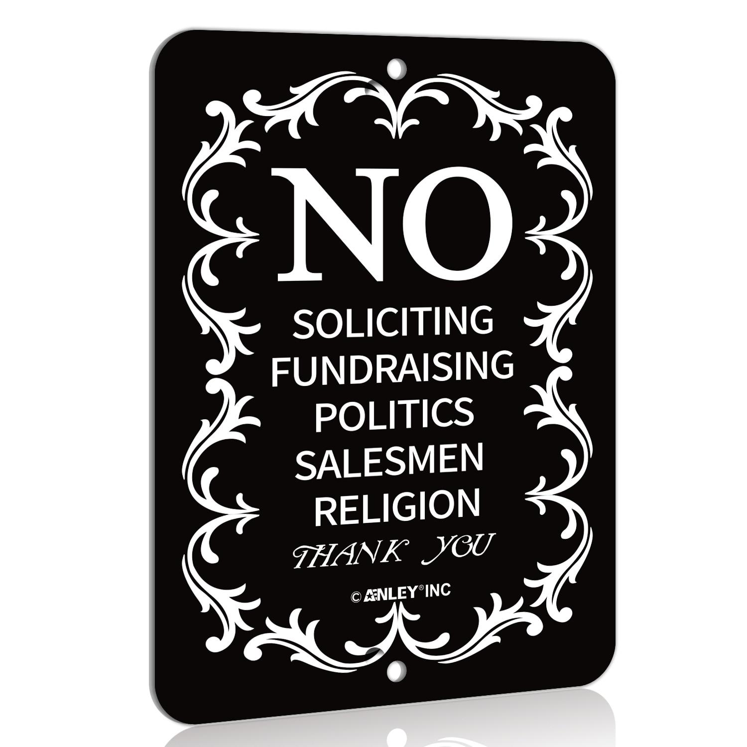 Inbox Zero No Soliciting for Home and Business, do Not Ring the Bell Sign