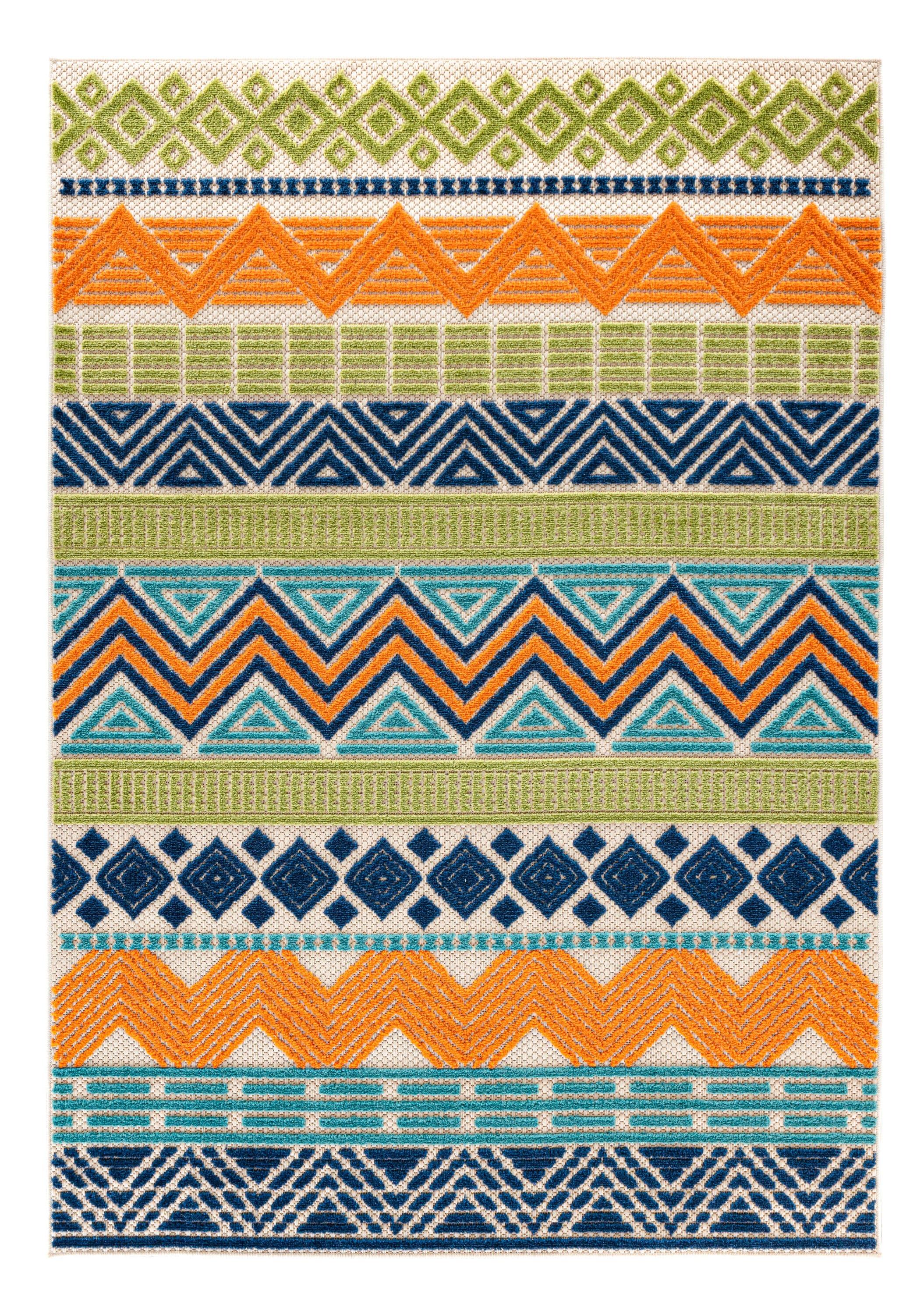 World Rug Gallery Marbella Contemporary Boho Indoor/Outdoor Area Rug