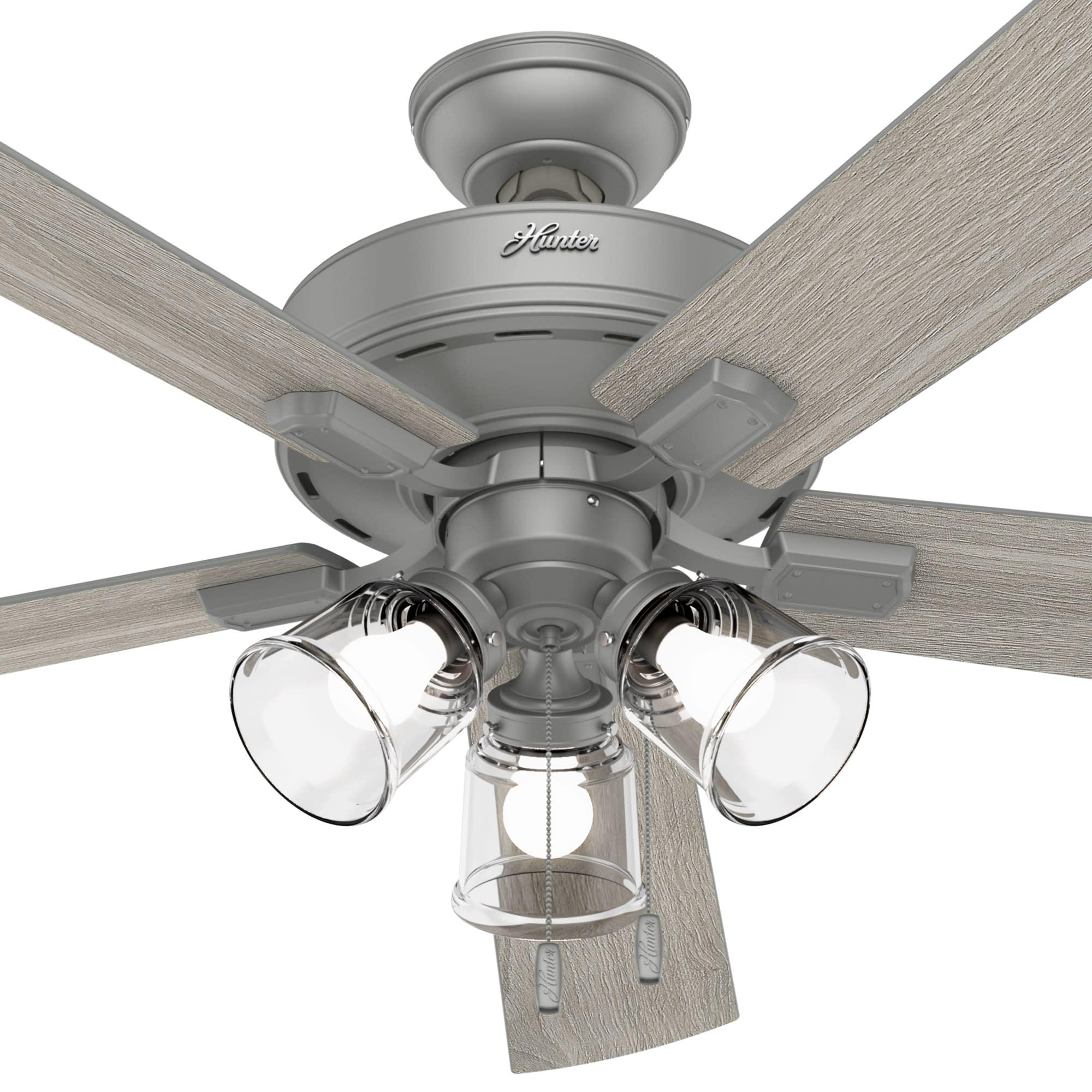 Hunter Fan 60" Crestfield 5 - Blade Ceiling Fan with Pull Chain and Light Kit Included