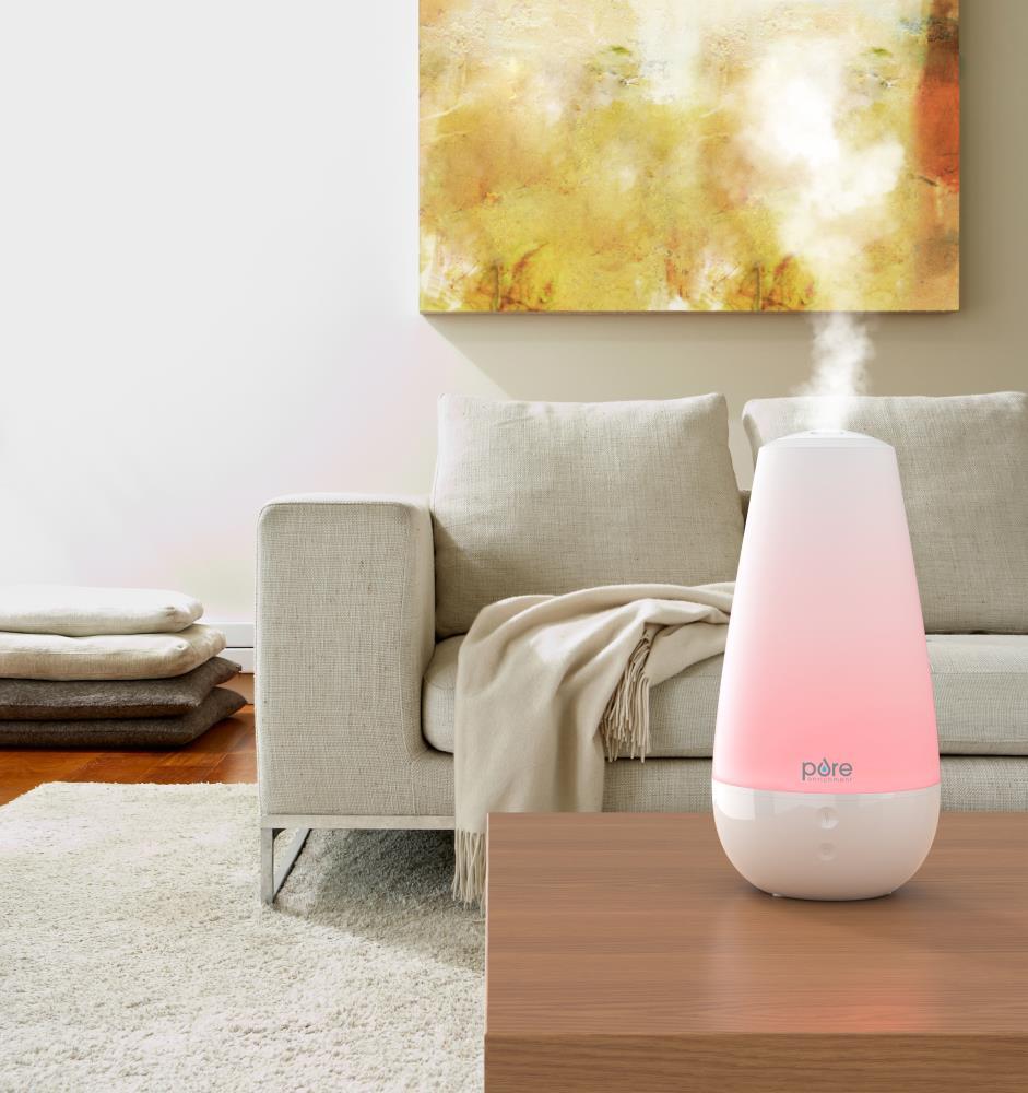 Pure White Ultrasonic Aroma Diffuser with Automatic Shutoff