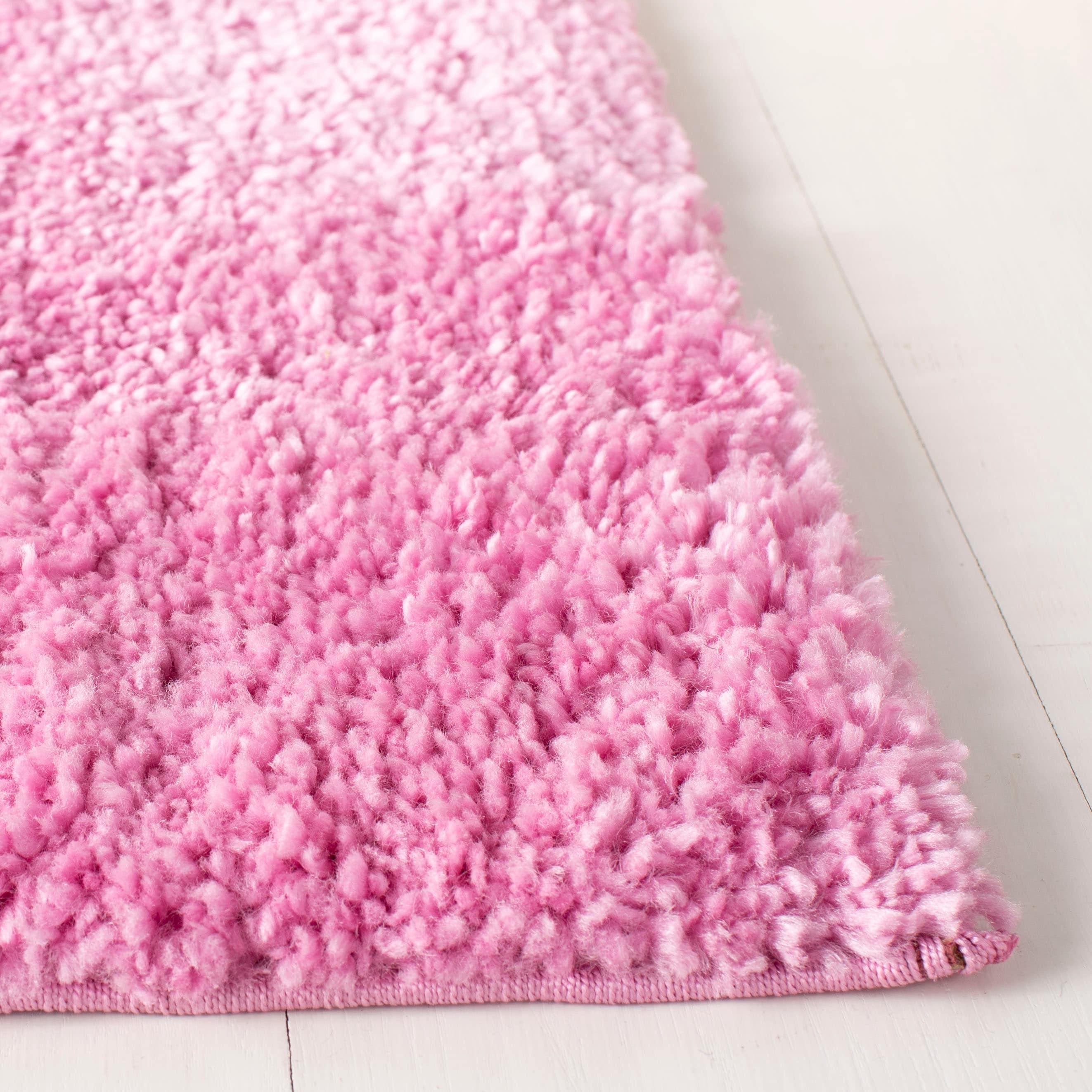 August Shag 900 AUG900 Power Loomed Indoor Area Rug - Pink - 6'x9' - Safavieh