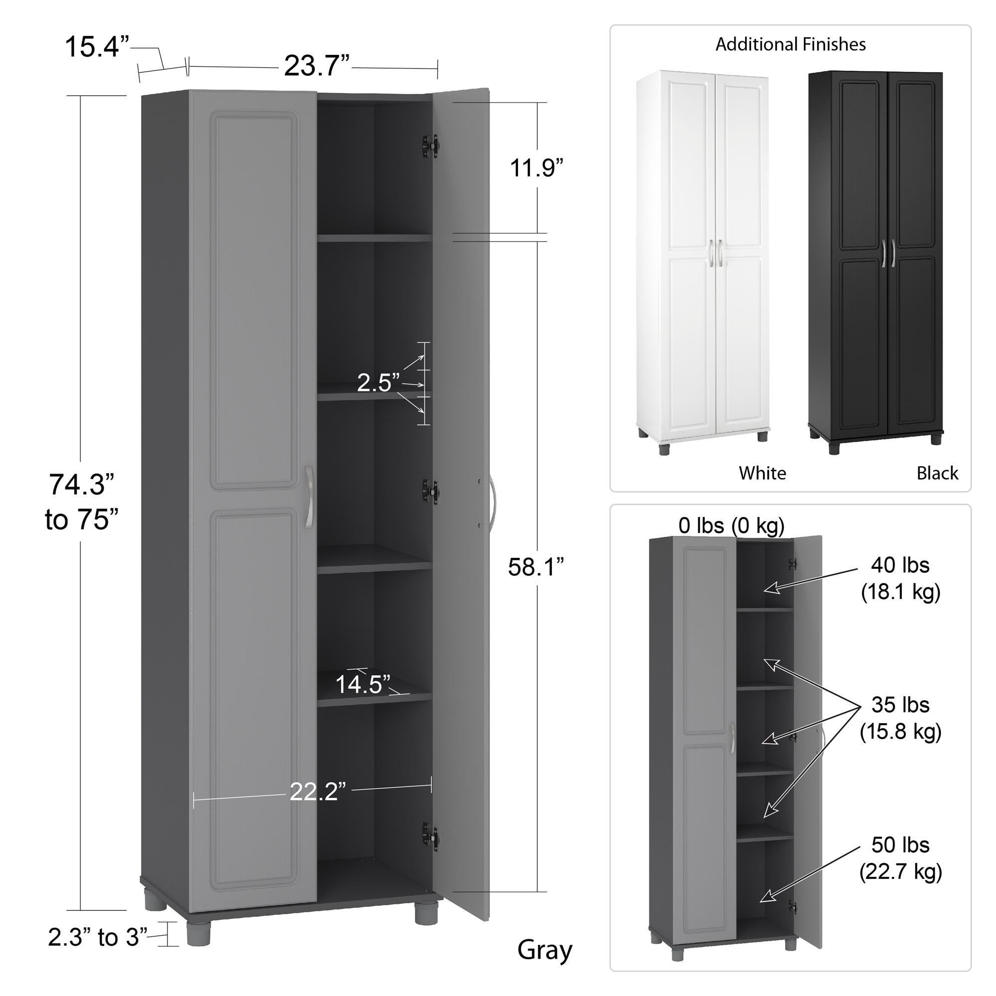 Systembuild Kendall 24" Utility Storage Cabinet, White