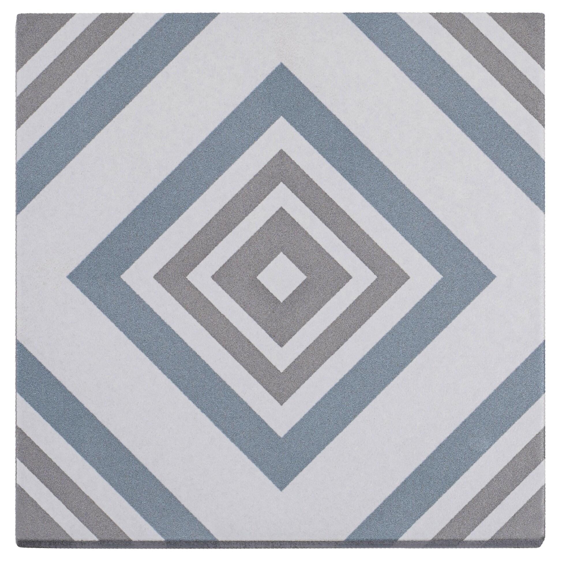 SAMPLE-Bliss 8" x 8" Porcelain Patterned Wall & Floor Tile