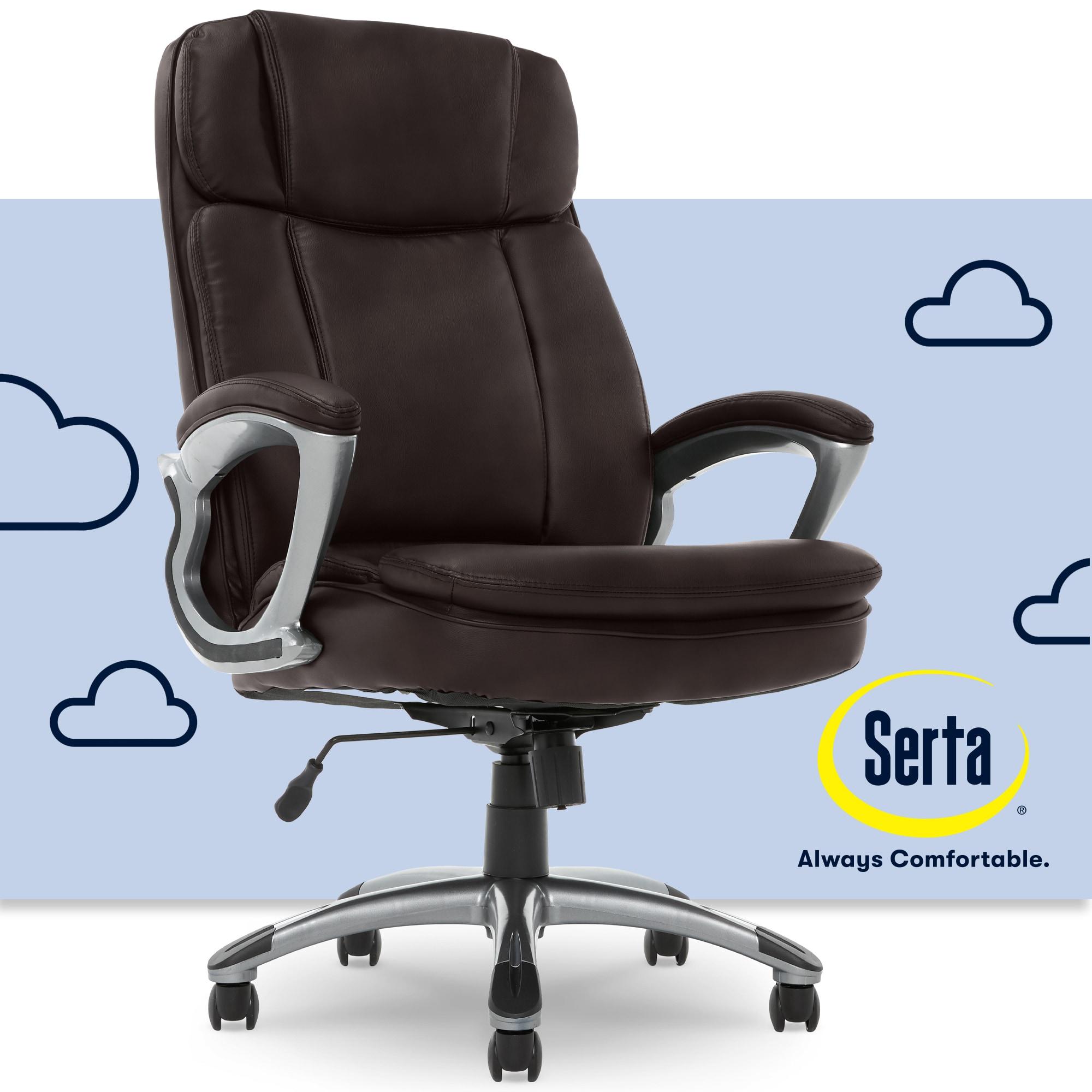 Serta Fairbanks Big and Tall High Back Executive Office and Gaming Chair with Layered Body Pillows