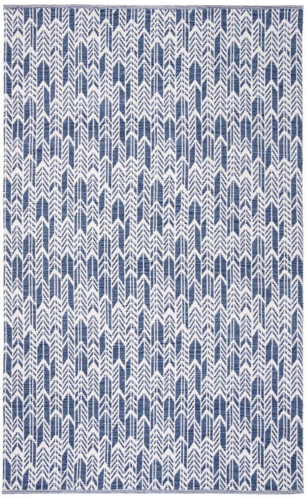 Montauk MTK609 Hand Woven Indoor Area Rug - Navy/Ivory - 5'x8' - Safavieh