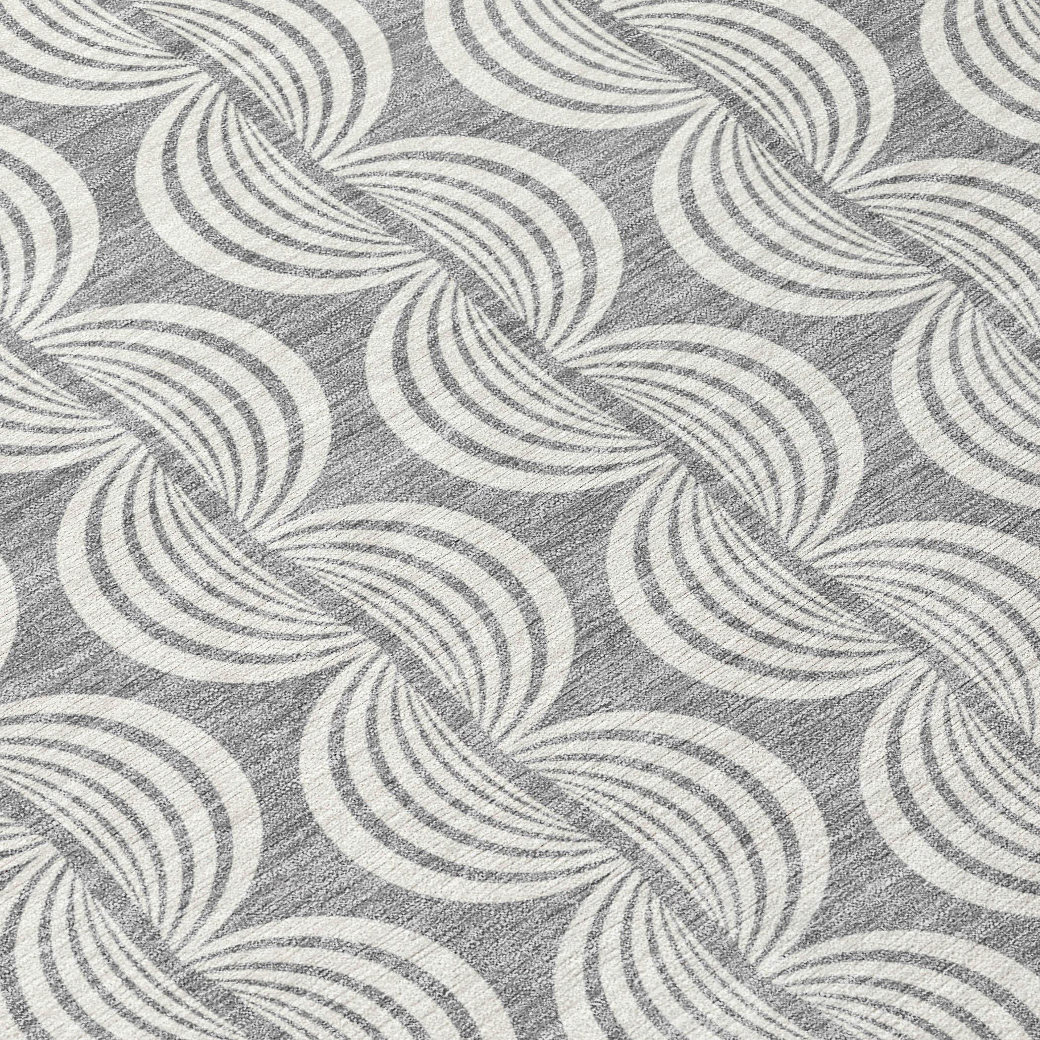 Machine Washable Indoor/Outdoor Chayden ACN1055 Gray Rug