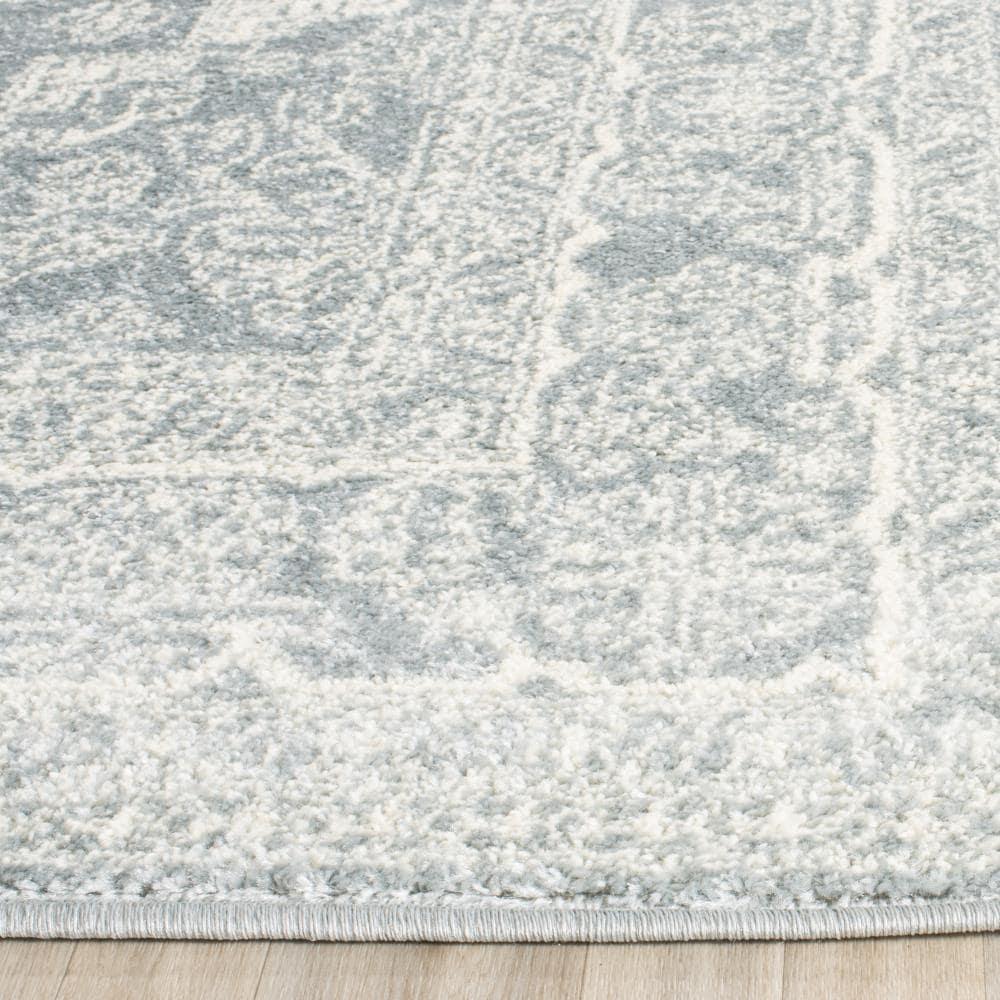 SAFAVIEH Adirondack Xavier Traditional Area Rug, Slate/Ivory, 10' x 10' Square