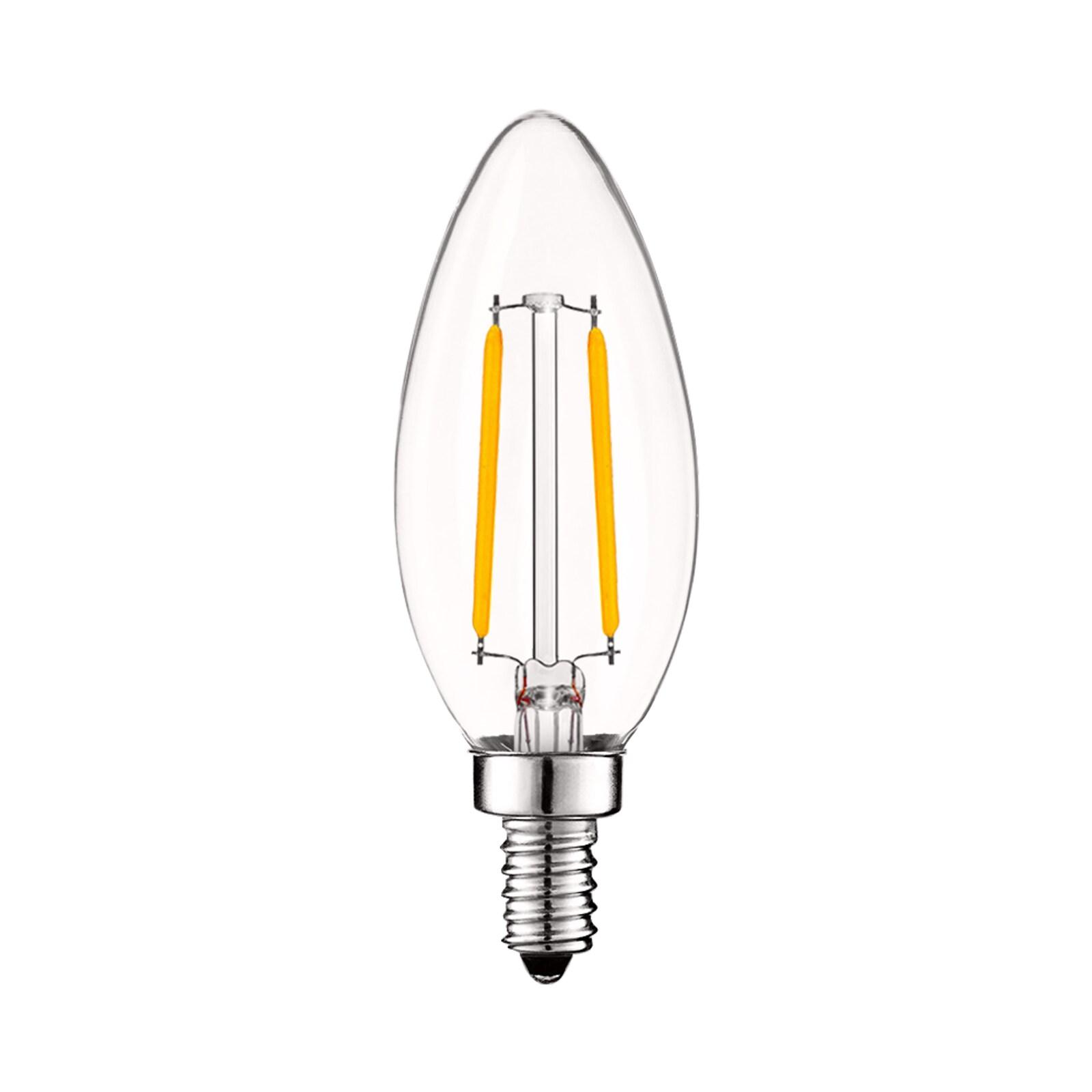 4 Watt (40 Watt Equivalent), B11 LED, Dimmable Light Bulb, E12/Candelabra Base