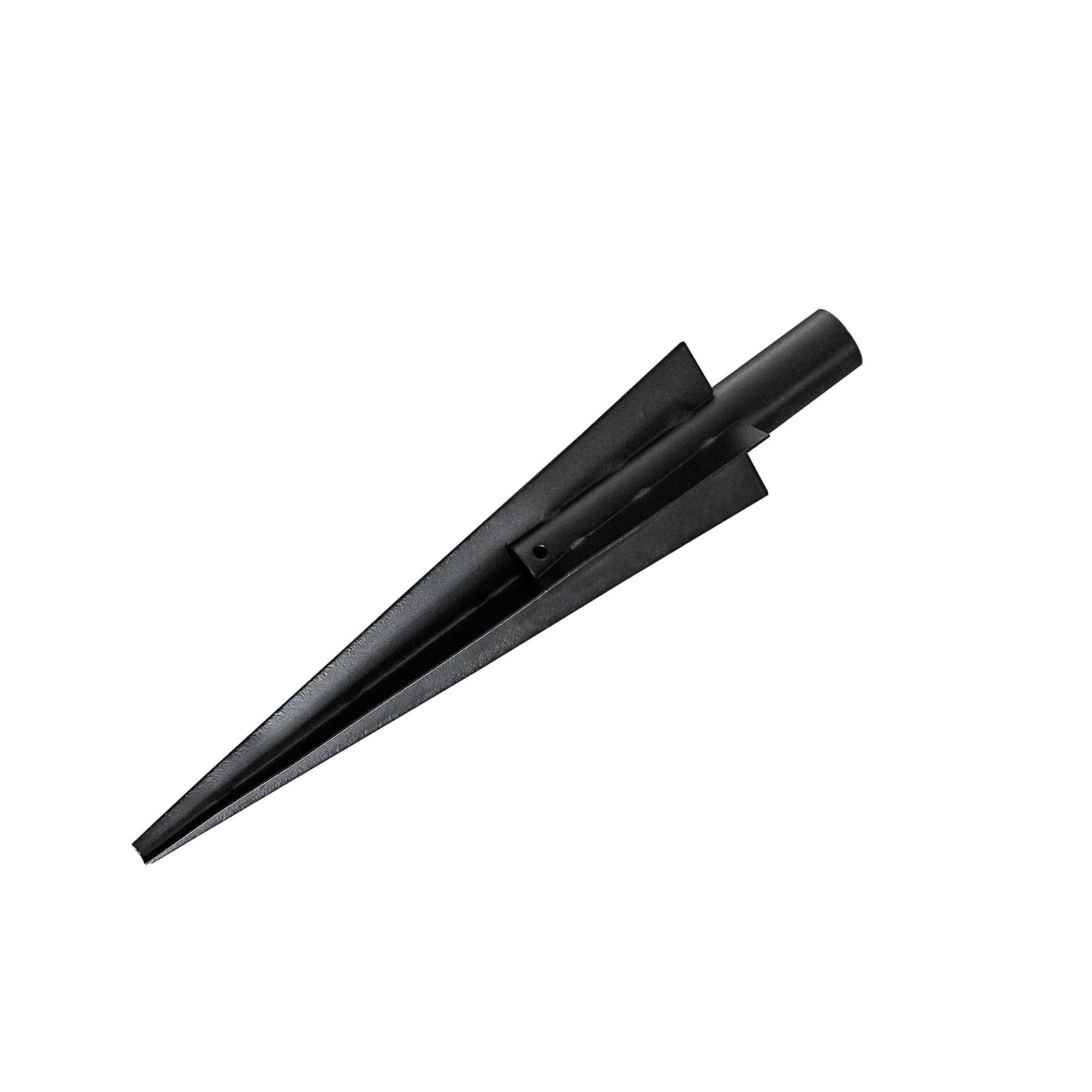 Nuvo Iron 1-1/2-in Wide Black Galvanized Steel No Dig Security Fence Post