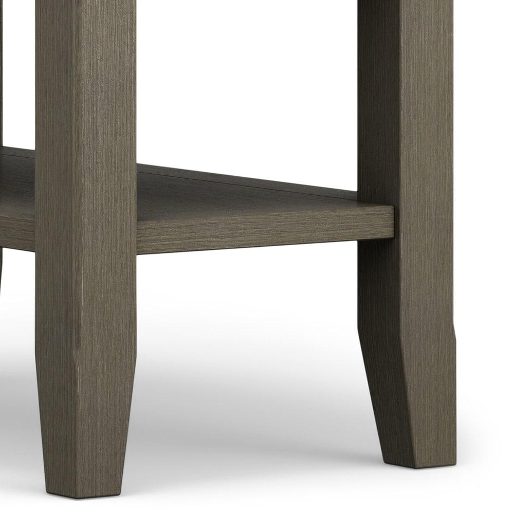 Lark Manor™ Solid Wood Transitional Table with Open Shelves