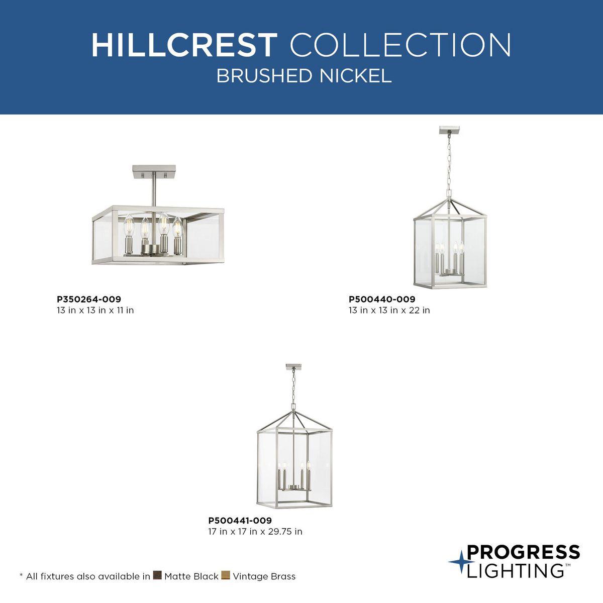 Hillcrest 4 - Light Dimmable Square / Rectangle Chandelier