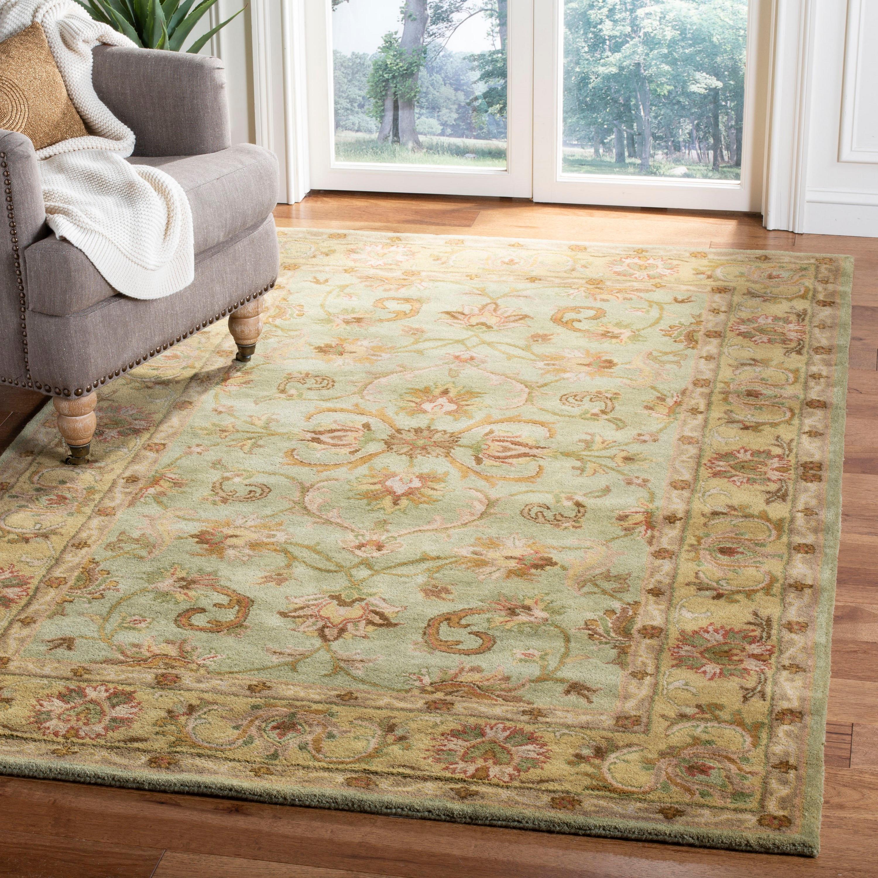 Heritage HG811 Hand Tufted Area Rug - Green/Gold - 4'x6' - Safavieh.