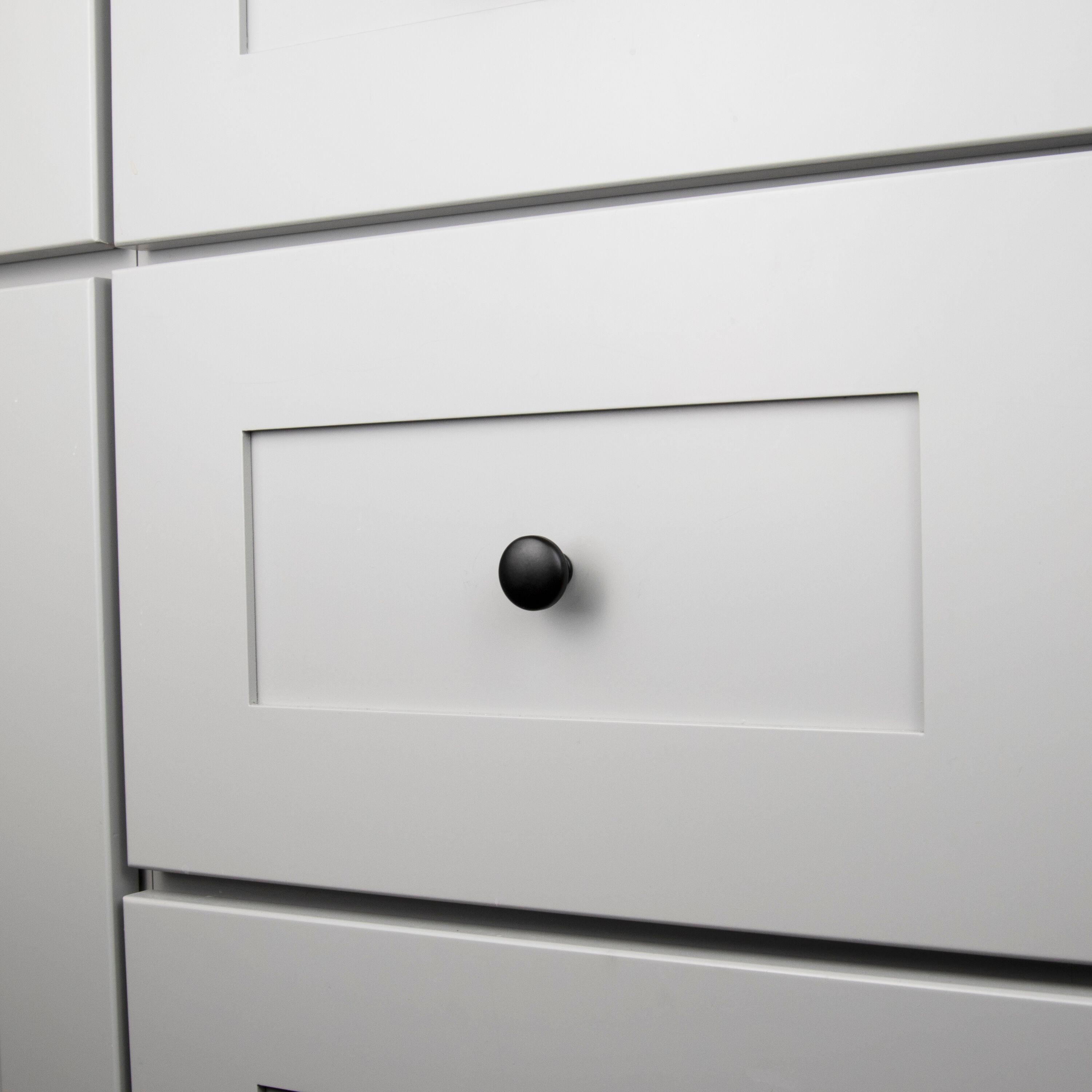 Heritage Designs Kitchen Cabinet Knobs, 1 1/8" Round Knob Pull for Doors, Drawers and Dressers