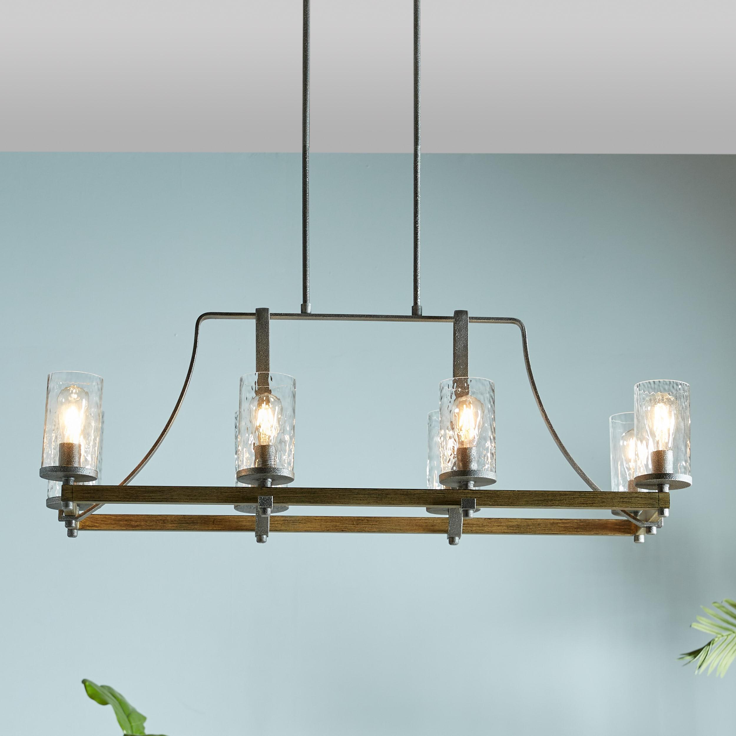 Steffens Wood & Iron Linear Chandelier (46")