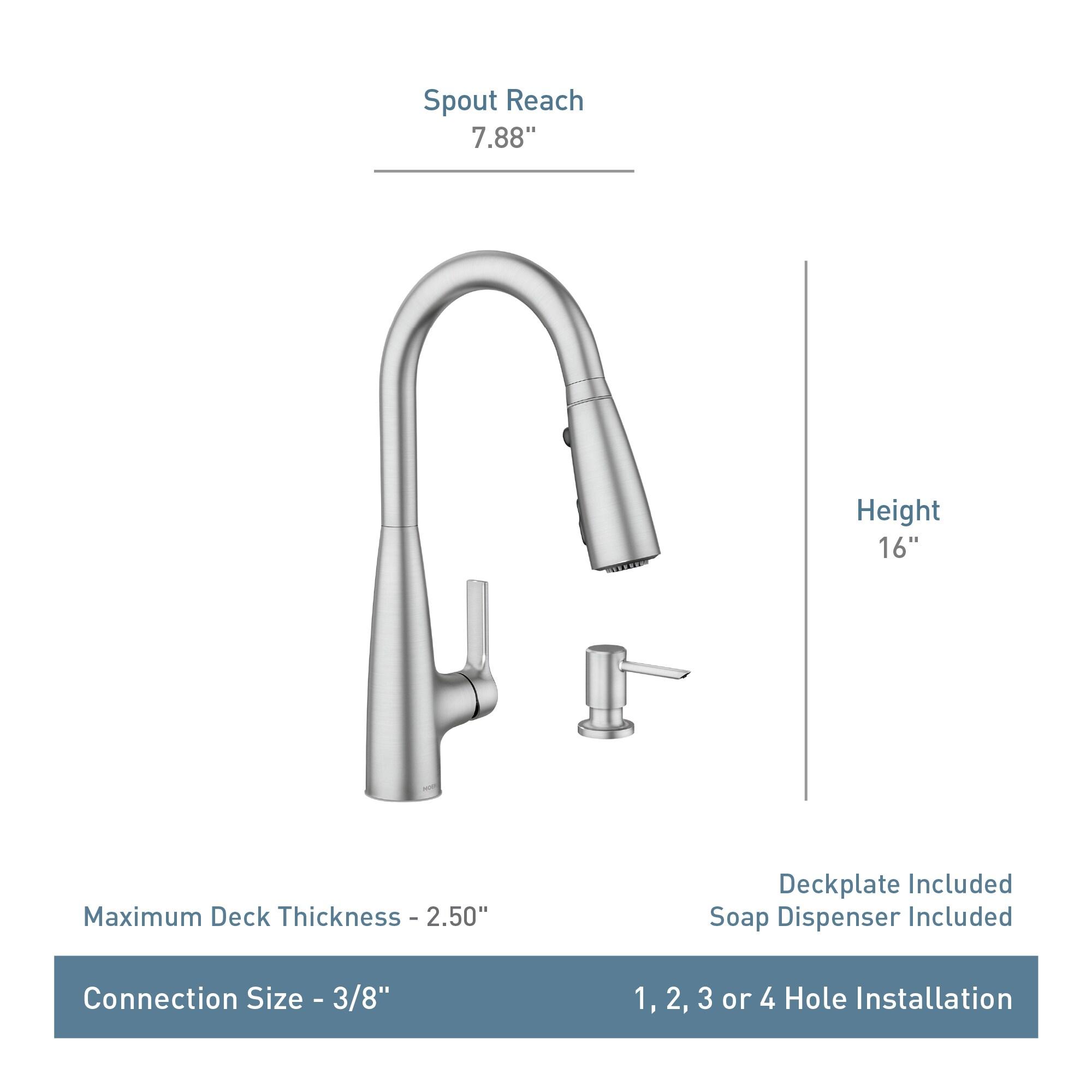 Haelyn Touchless Single-Handle Pulldown Sprayer Kitchen Faucet with MotionSense Wave and Power Clean