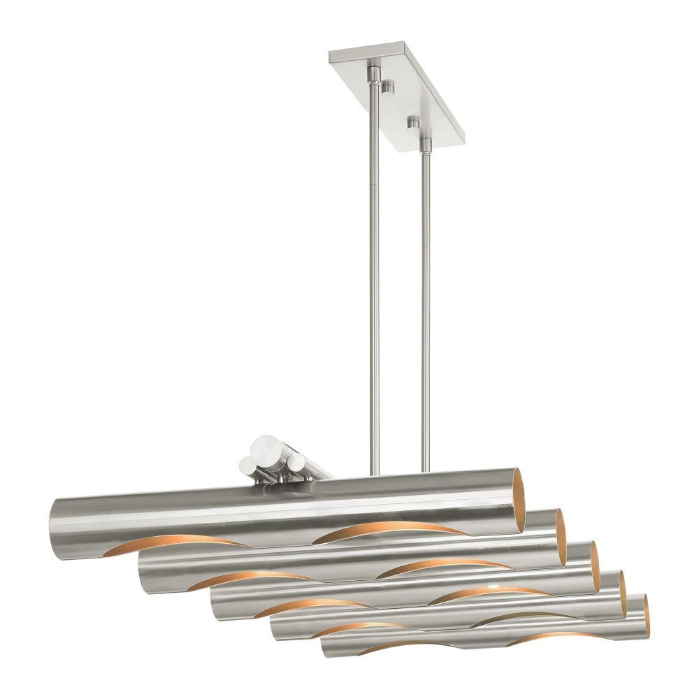Livex Lighting Novato 10 - Light Chandelier in  Brushed Nickel