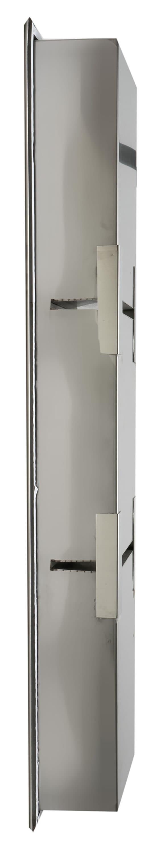 Vertical Stainless Steel Triple Shower Niche