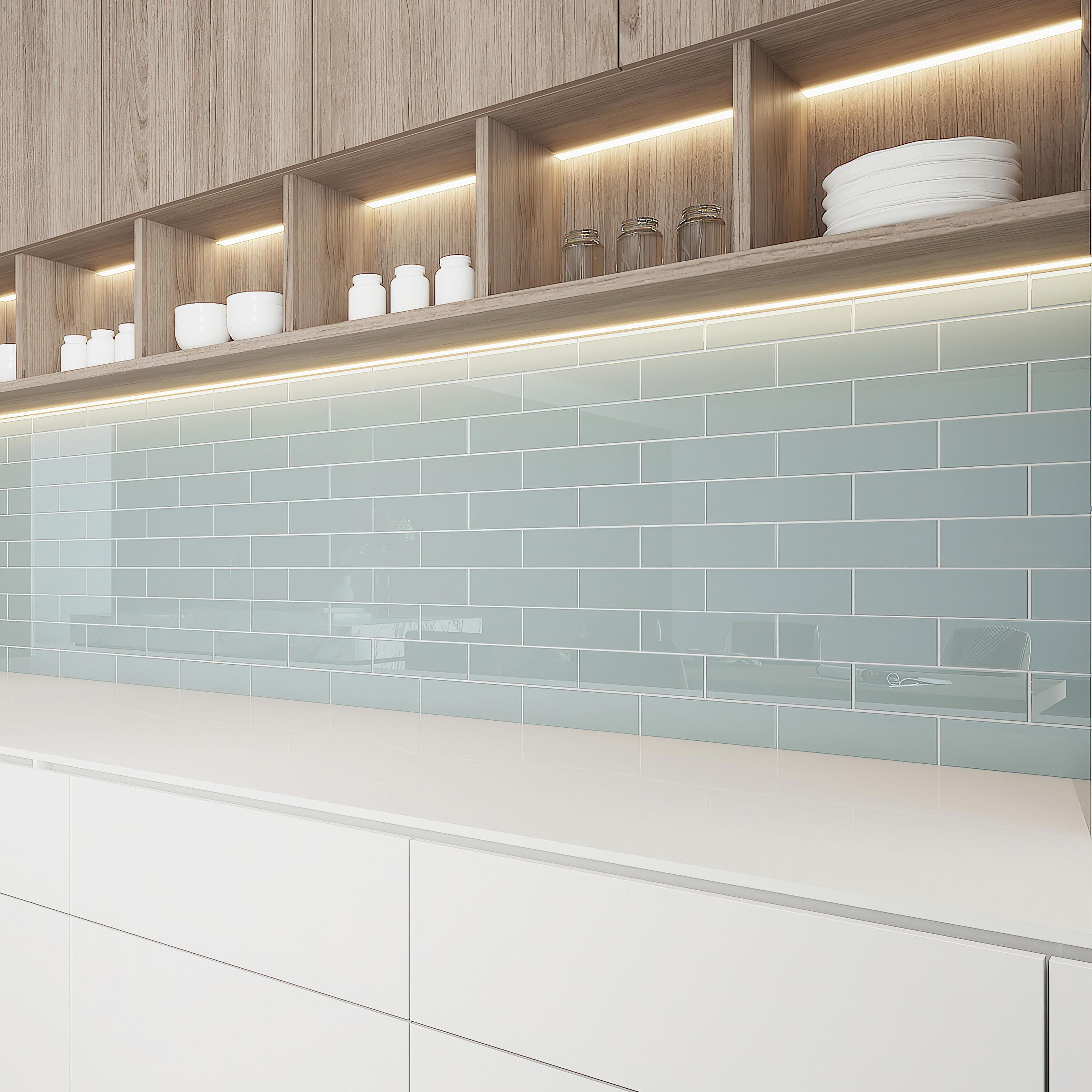 3" x 9" Glass Subway Tile