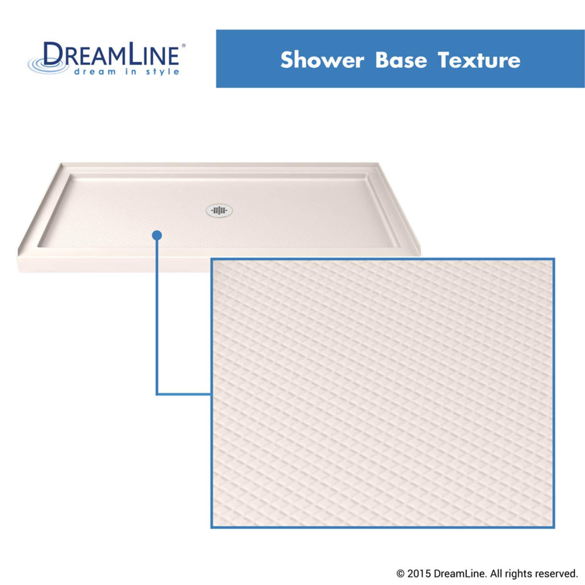 Visions 60" W x 74.75" Semi-Frameless Shower Encolusure