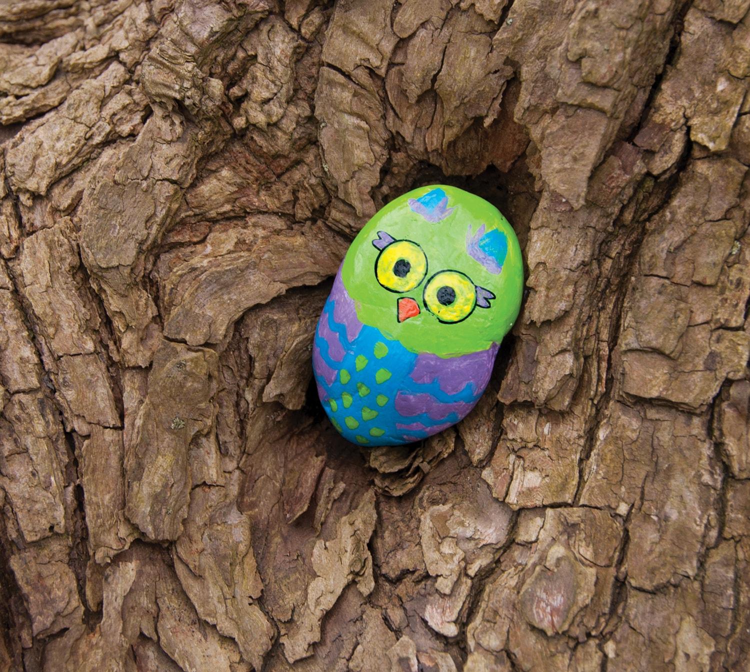 Hide & Seek Rock Painting Kit - Creativity for Kids: Paints, Stickers, Rocks, Brush, Craft Activity for Ages 6+