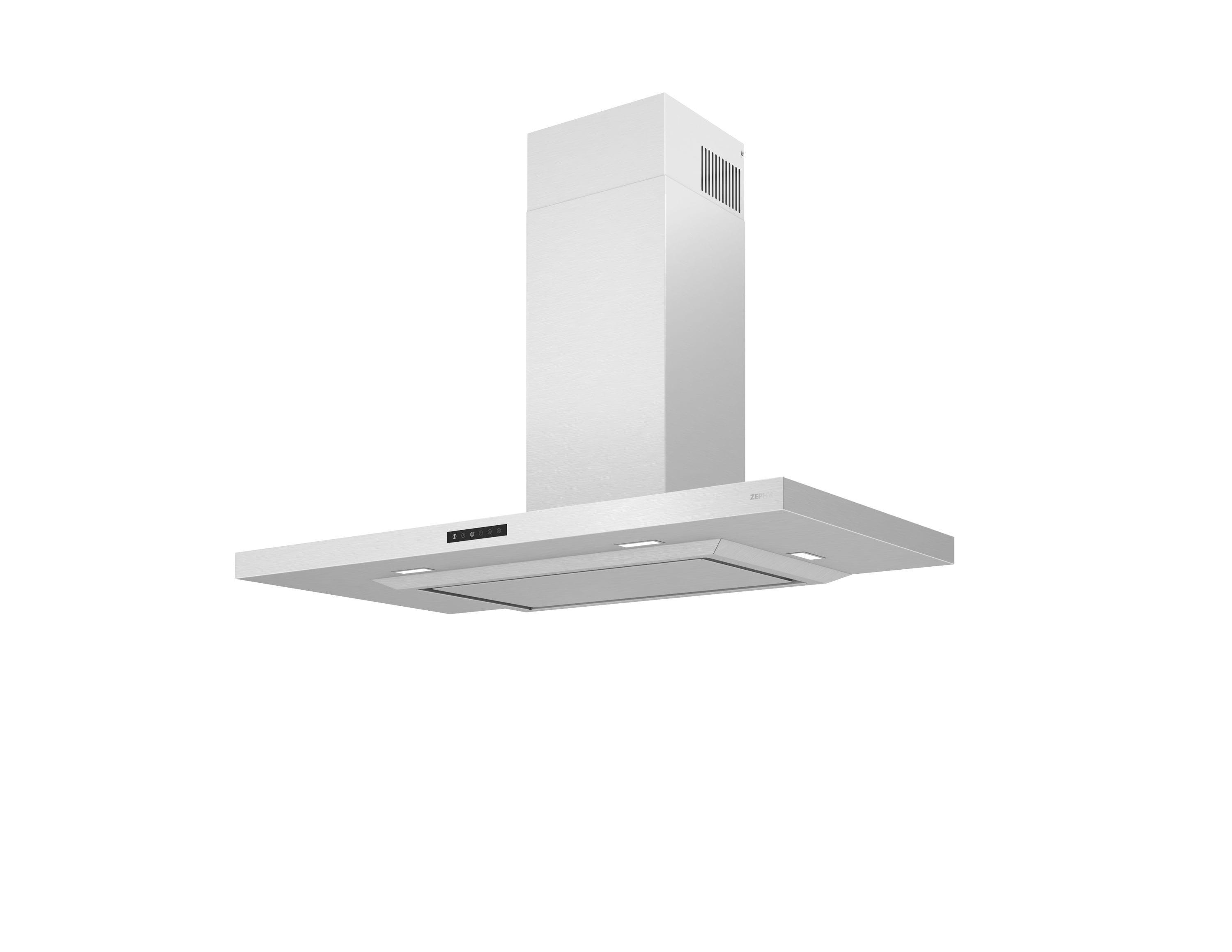 36" Layers Convertible Wall Mount Range Hood in Silver with Nightlight (BODY ONLY)