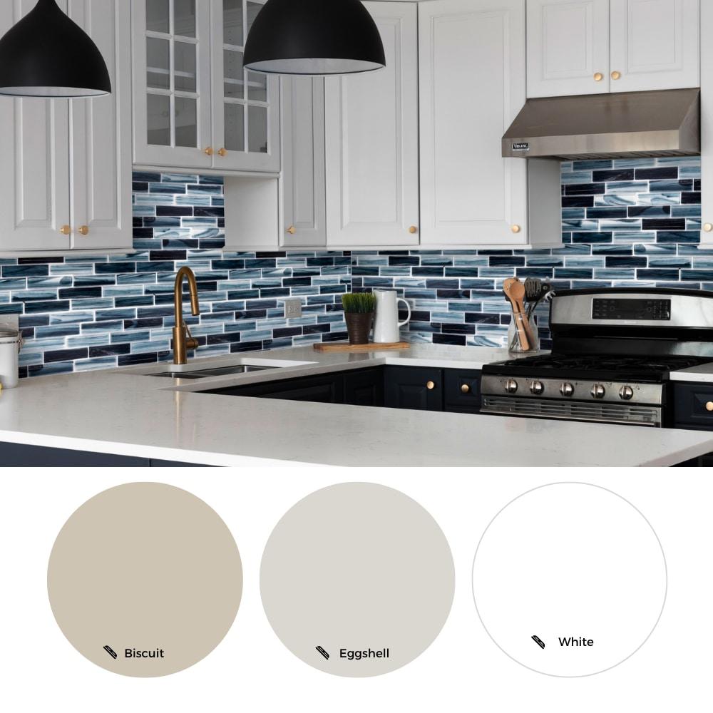 The Tile Life Island Antigua Cayman 1x4 Glass Brick Mosaic Kitchen Wall Tile - 1 Sheet (1 Sq. ft.)