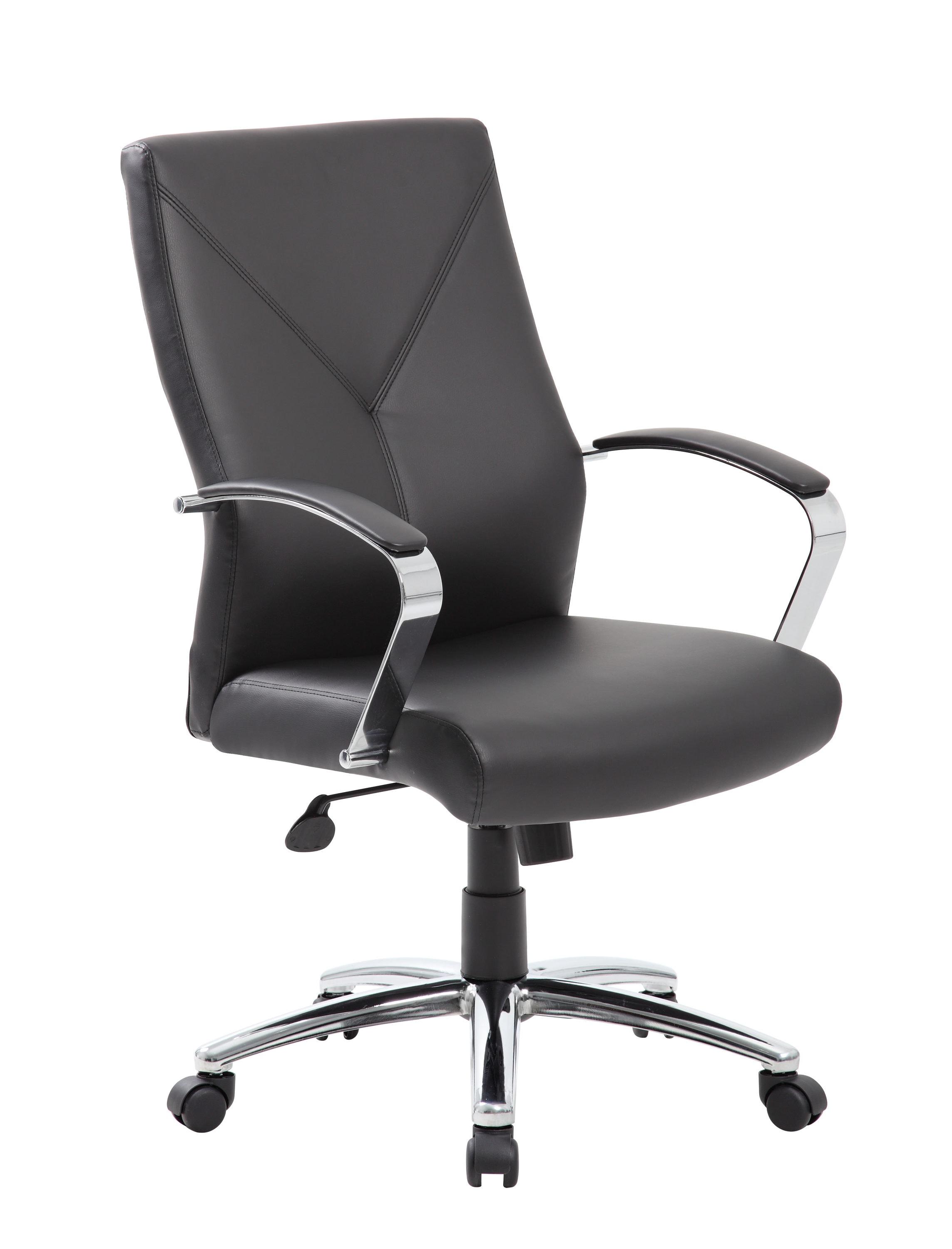 Boss Office Products Leather Conference Chair
