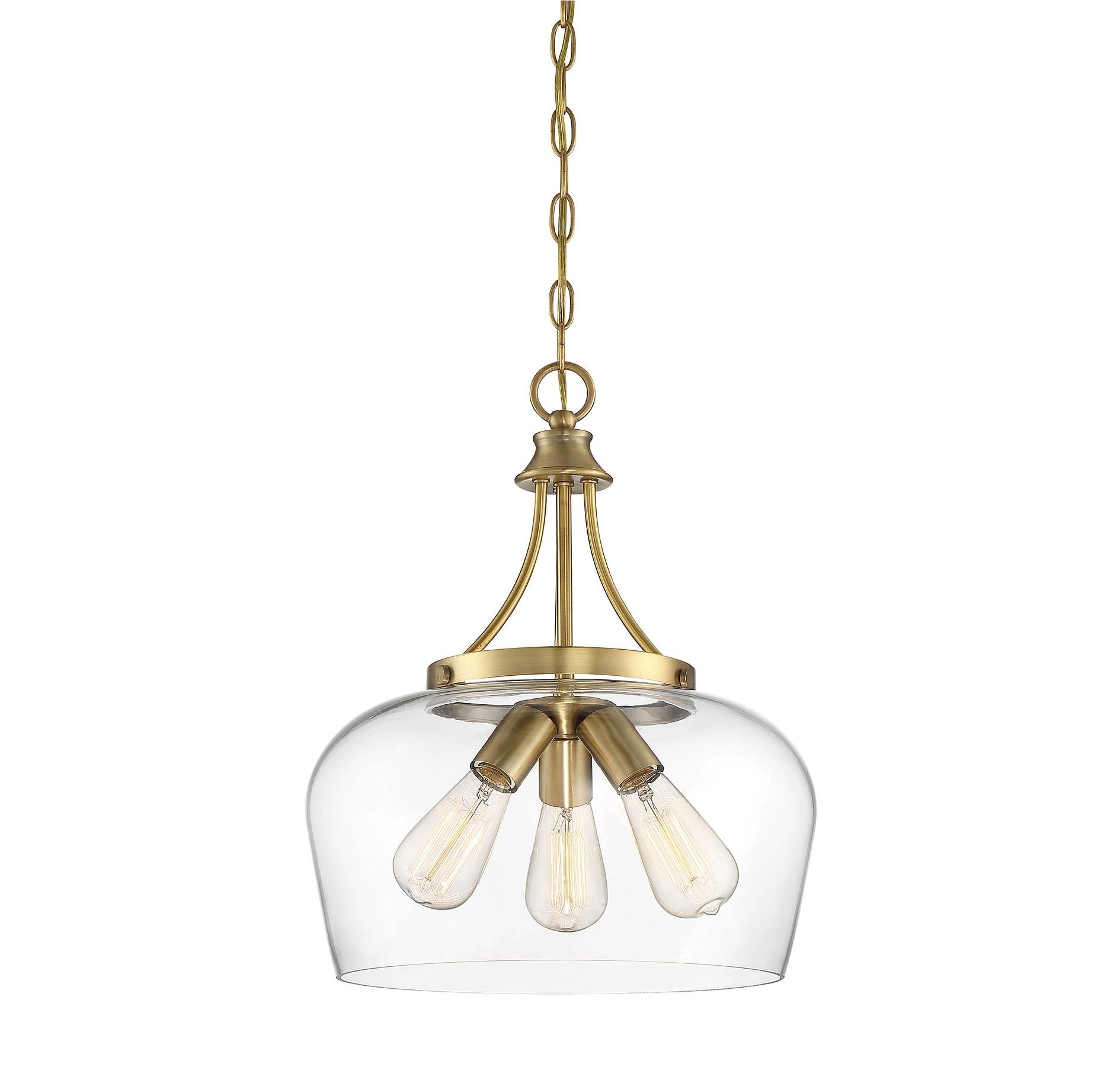 Savoy House Octave 3 - Light Pendant in  Warm Brass