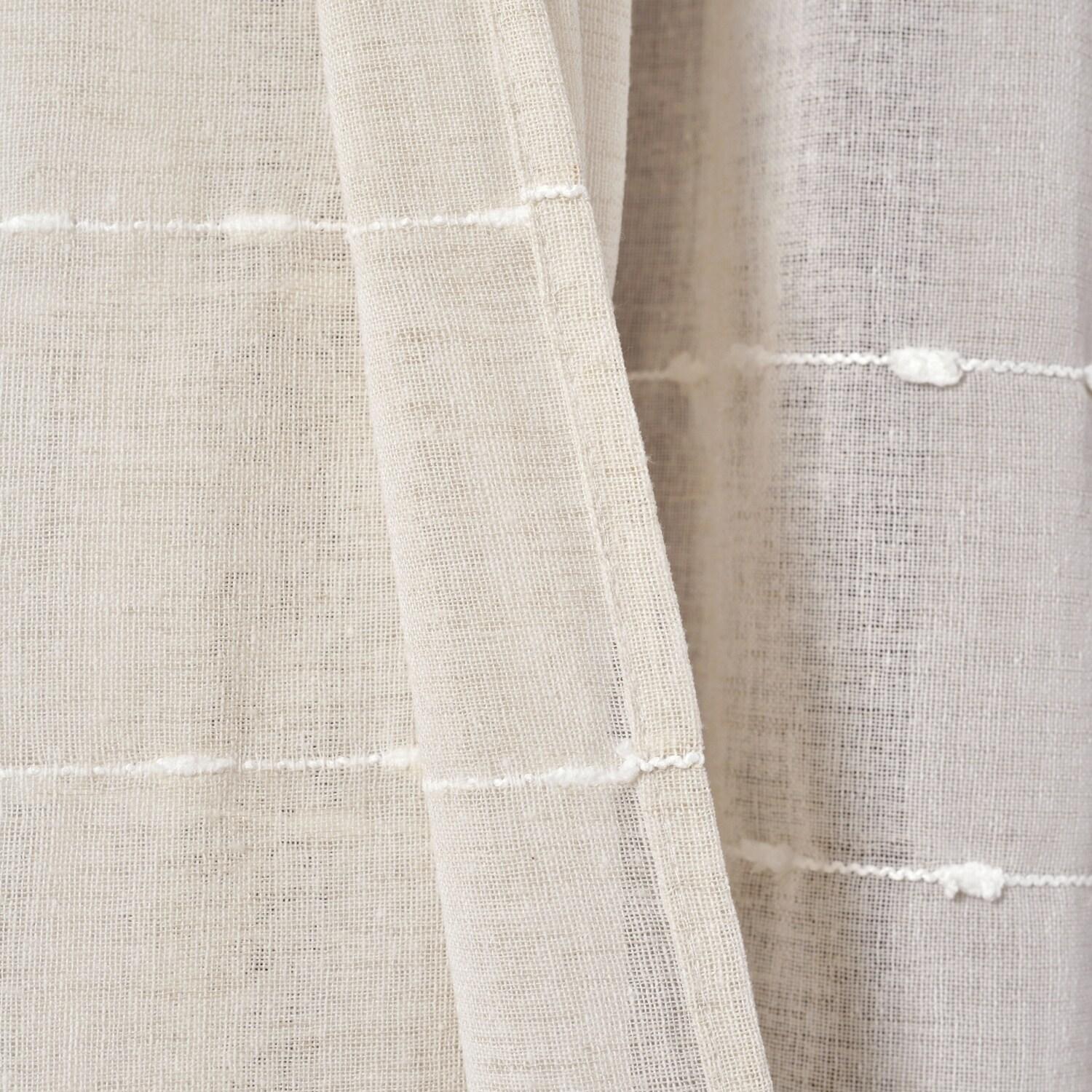 Lush Decor Solid Sheer Curtain Panels (Set of 2)