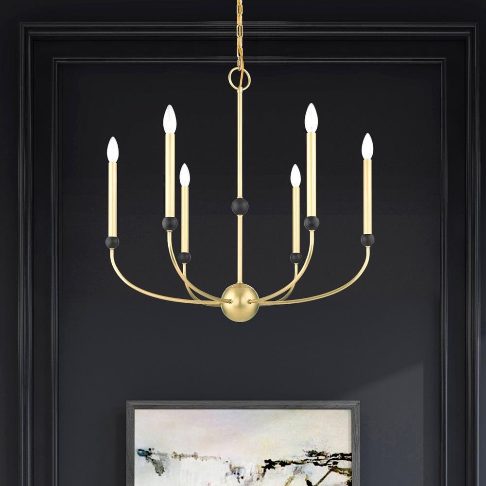 6 - Light Dimmable Chandelier
